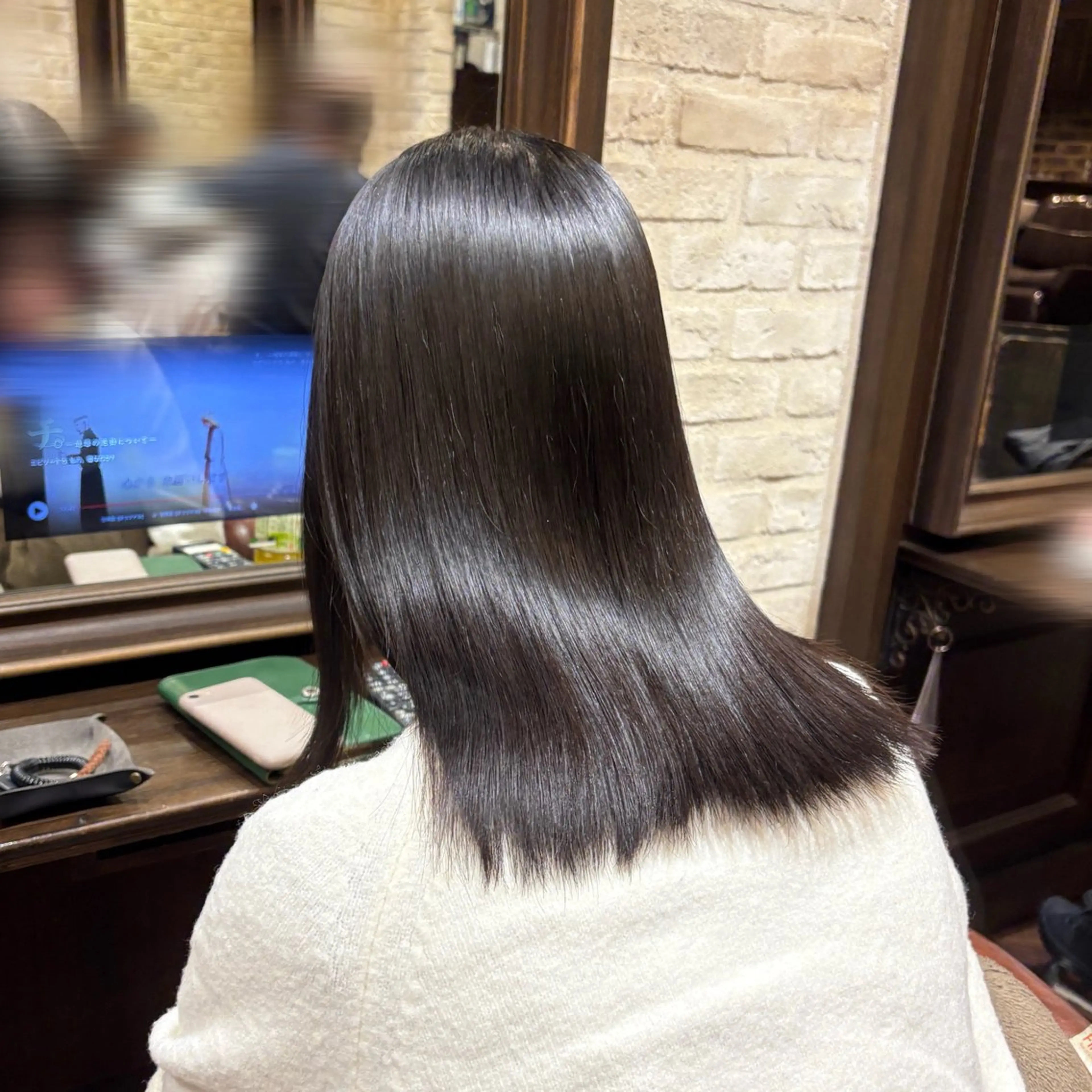 ミディアム 縮毛矯正 🐺イノウエ サキ🐺のヘアスタイル