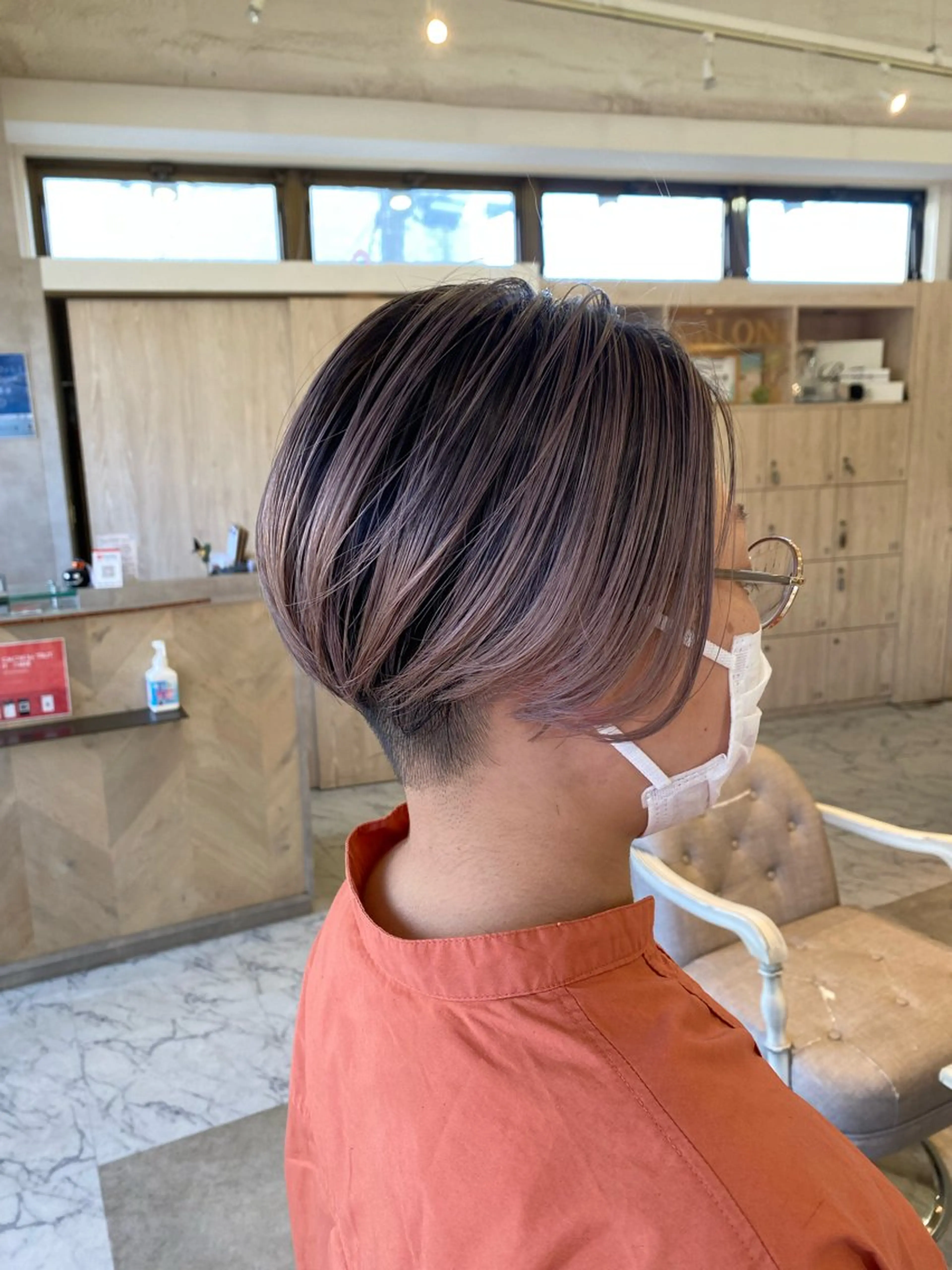 ショート カラー ショートボブ ハンサムショート バレイヤージュ ハイライトカラー ボブ ✂️小野和則 ✂️のその他イメージ