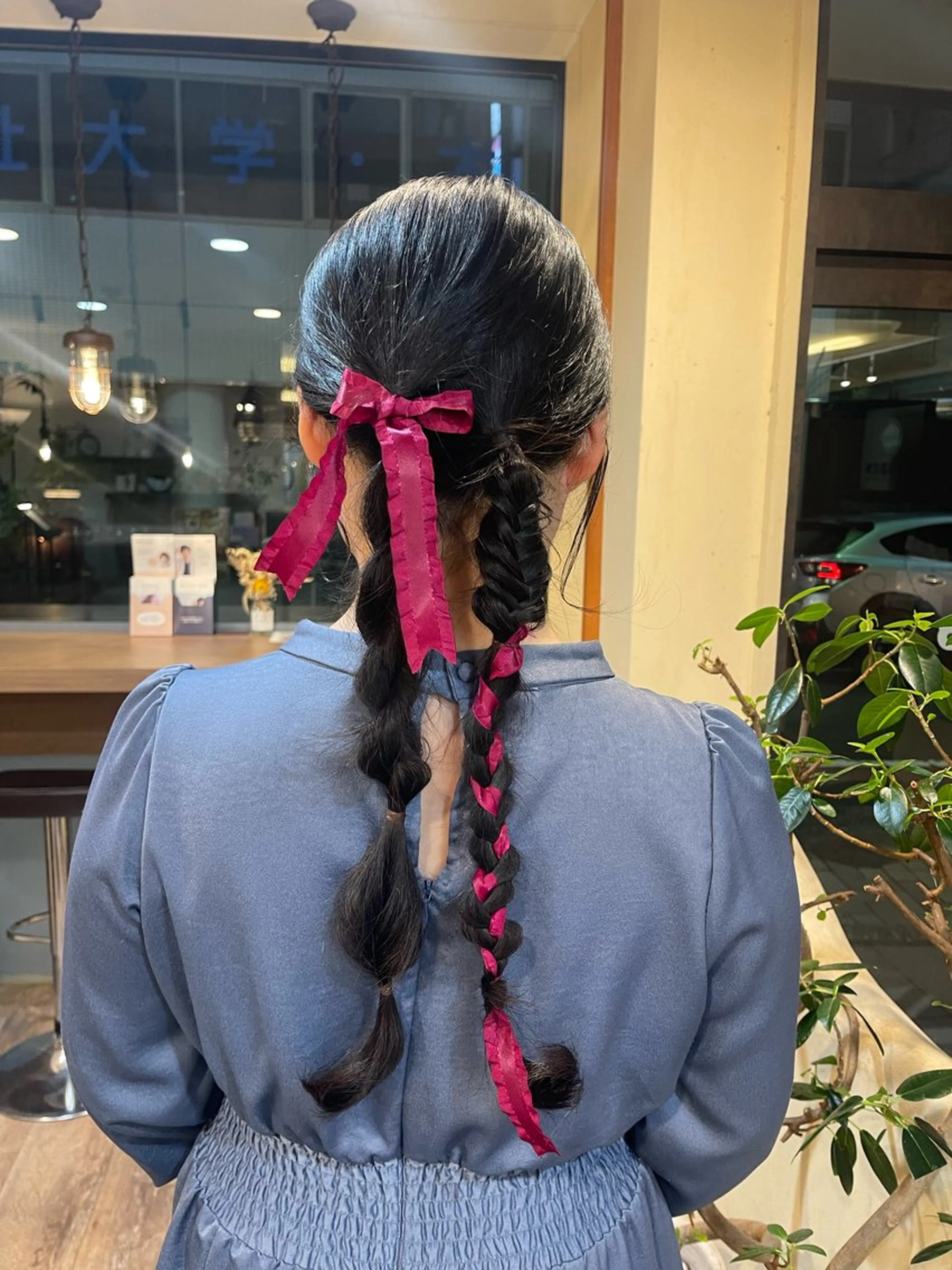 ロング カラー ヘアアレンジ 🌚モデル募集60% off:Fuka🌝のヘアスタイル