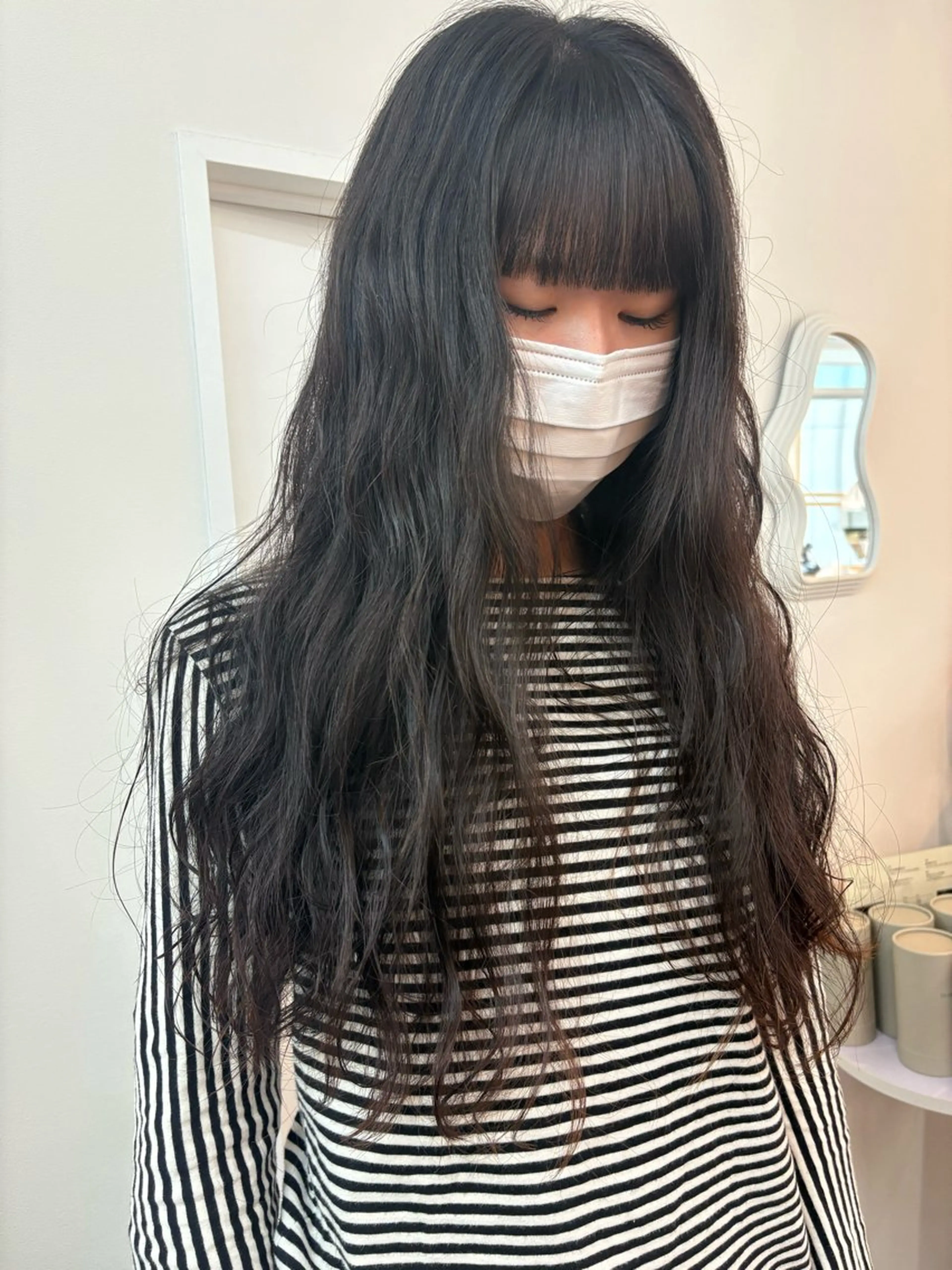 ロング パーマ カット パーマ ichika/福岡 /透明感カラー🤎のヘアスタイル