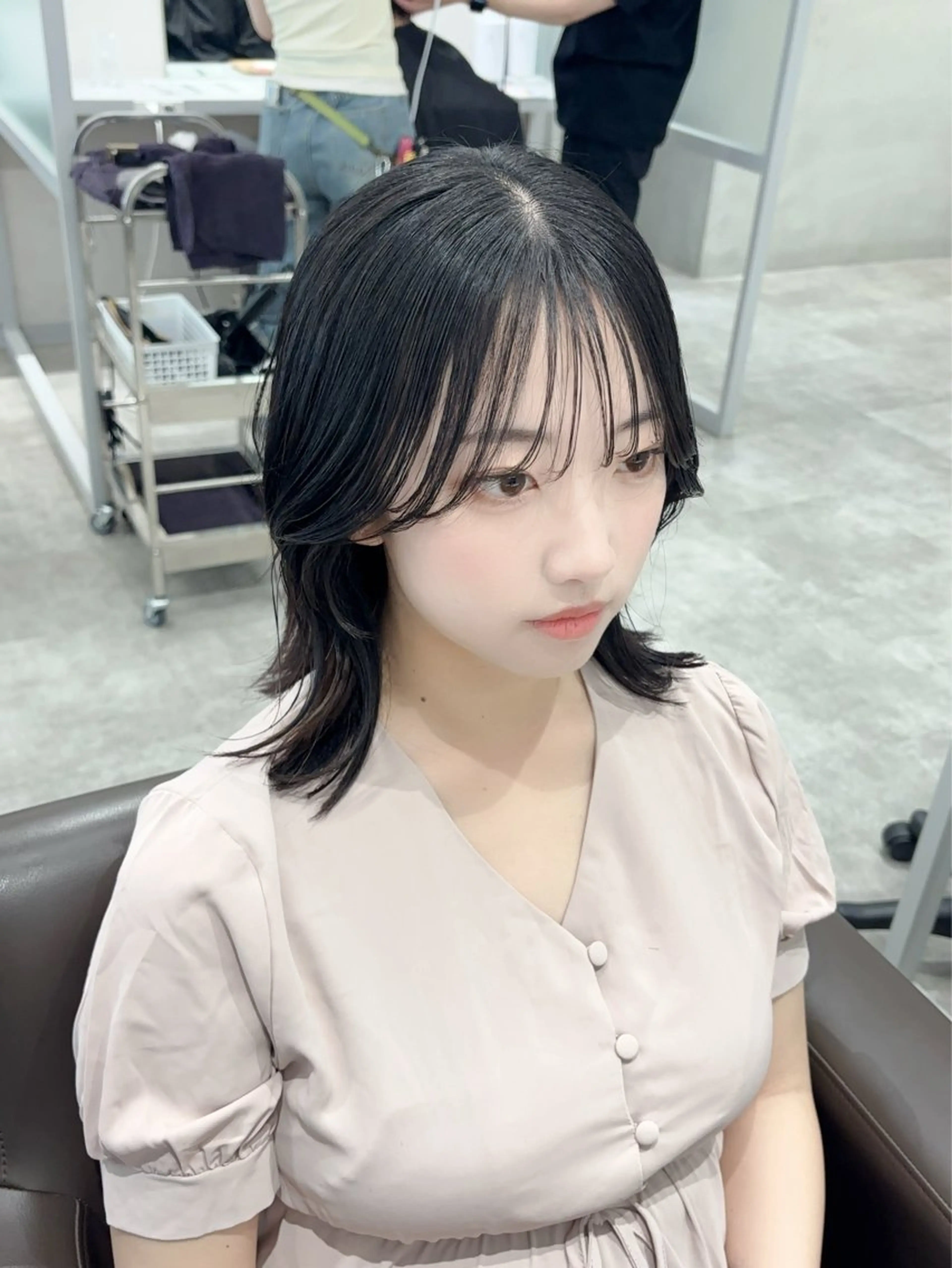 ミディアム 門原 理子のヘアスタイル