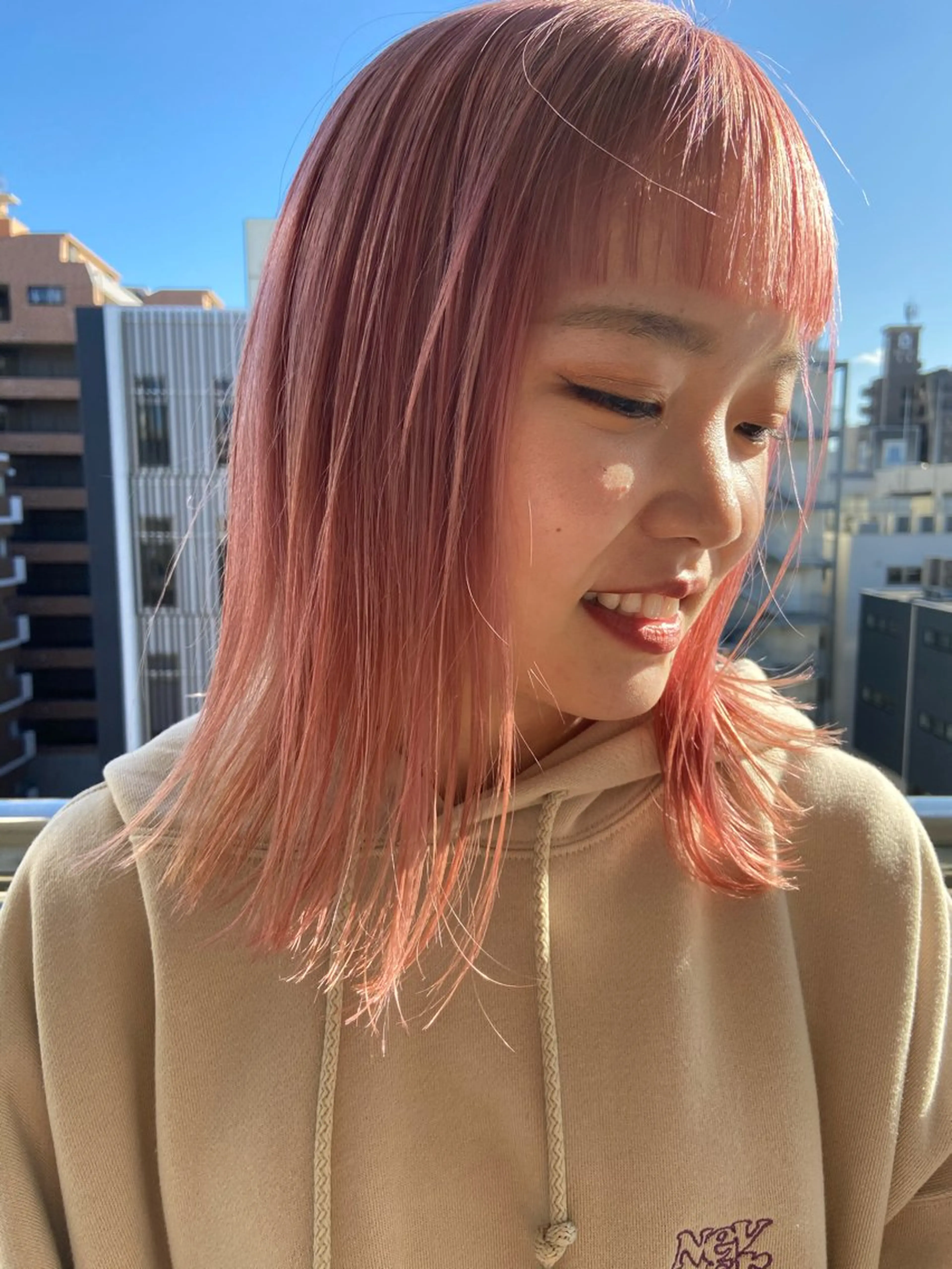 セミロング カラー カット ヘアカラー トリートメント Haru/THREE …by velvetのヘアスタイル