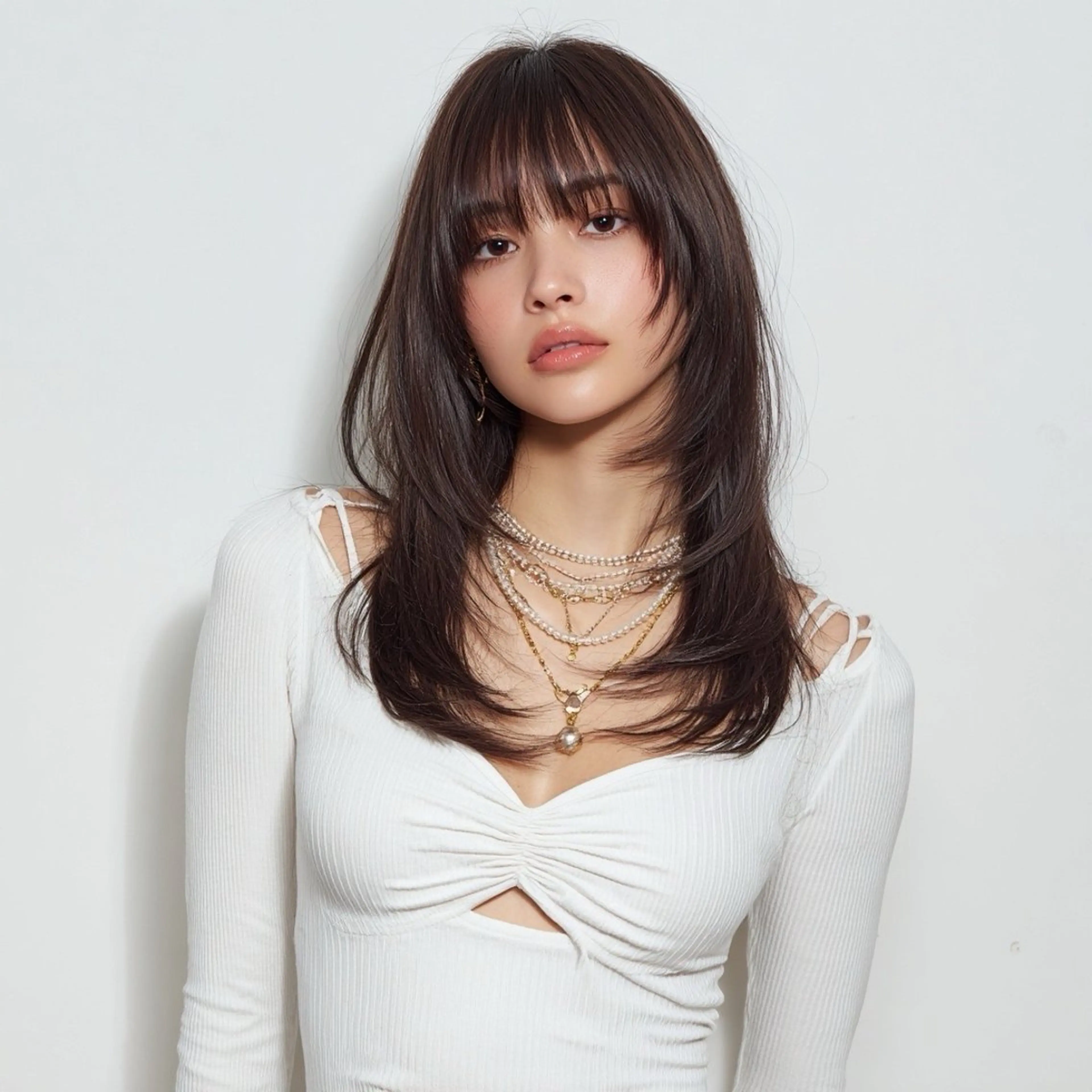 ロング カット ヘアカラー 🍑Kubu🍀 Momo🍑のヘアスタイル