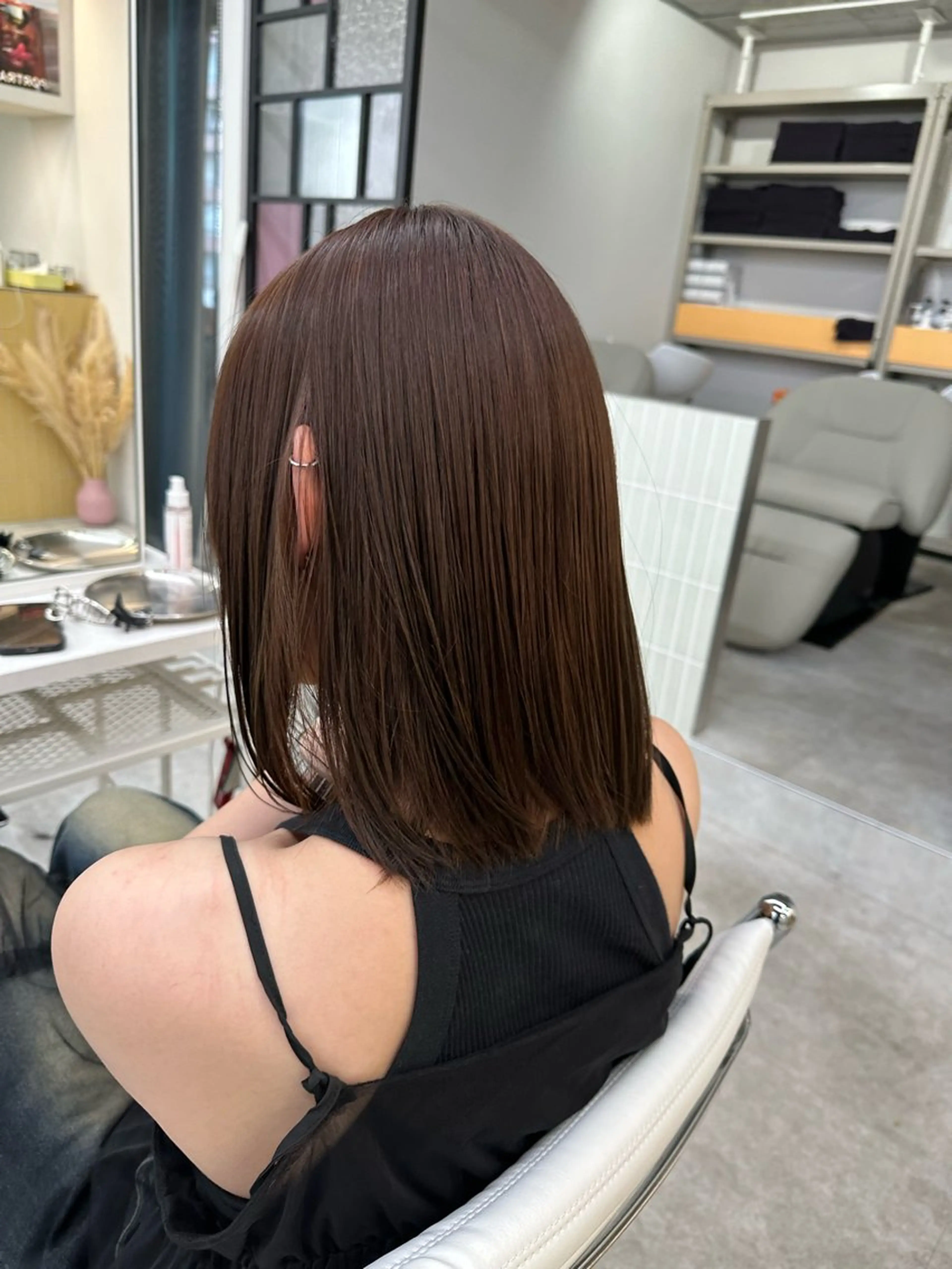 ミディアム ショートボブ ボブ トリートメント 國井 廉のヘアスタイル