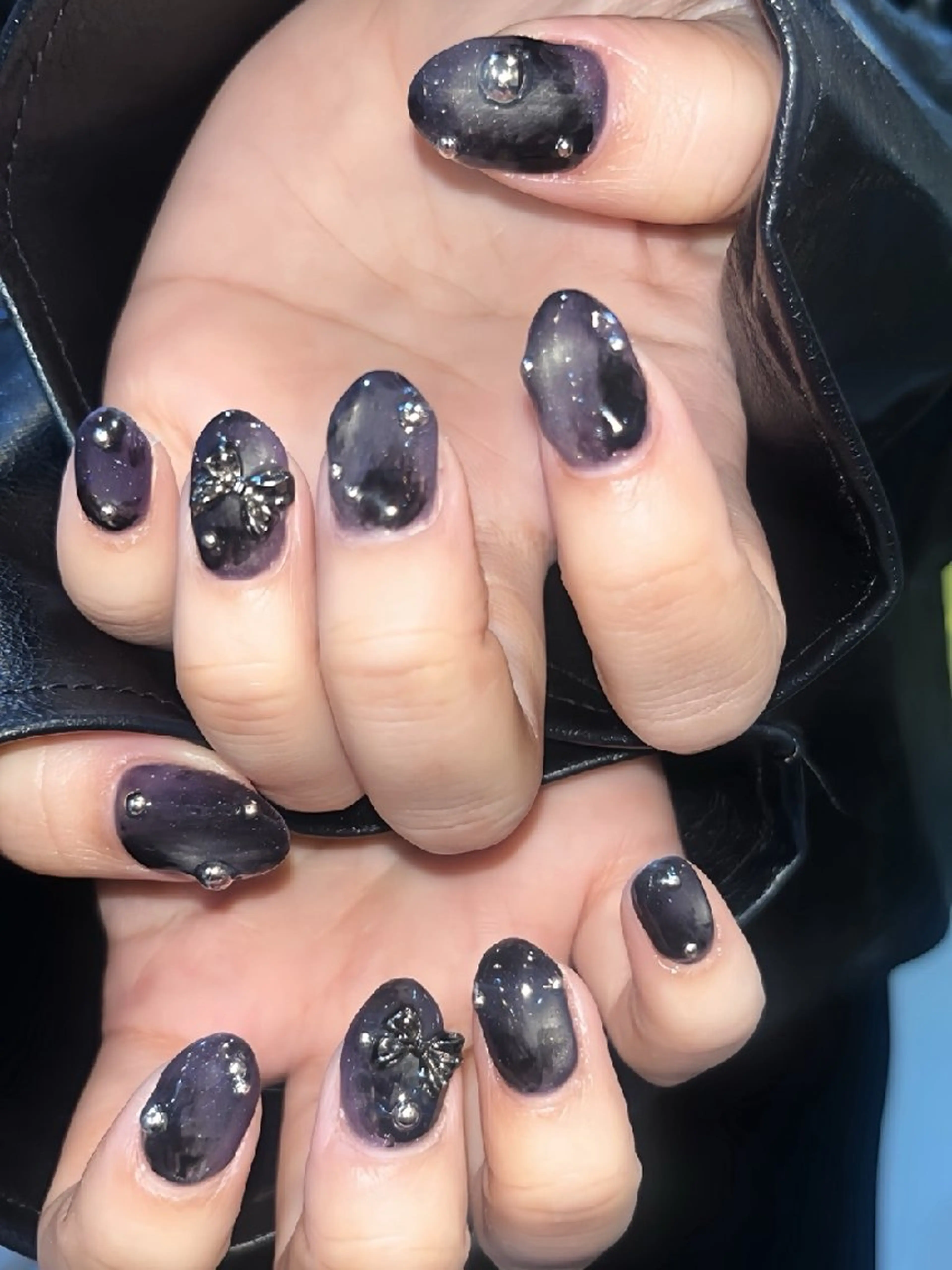 ネイル マグネットネイル ニュアンスネイル ハンドネイル LABEL TAKARAのネイルデザイン