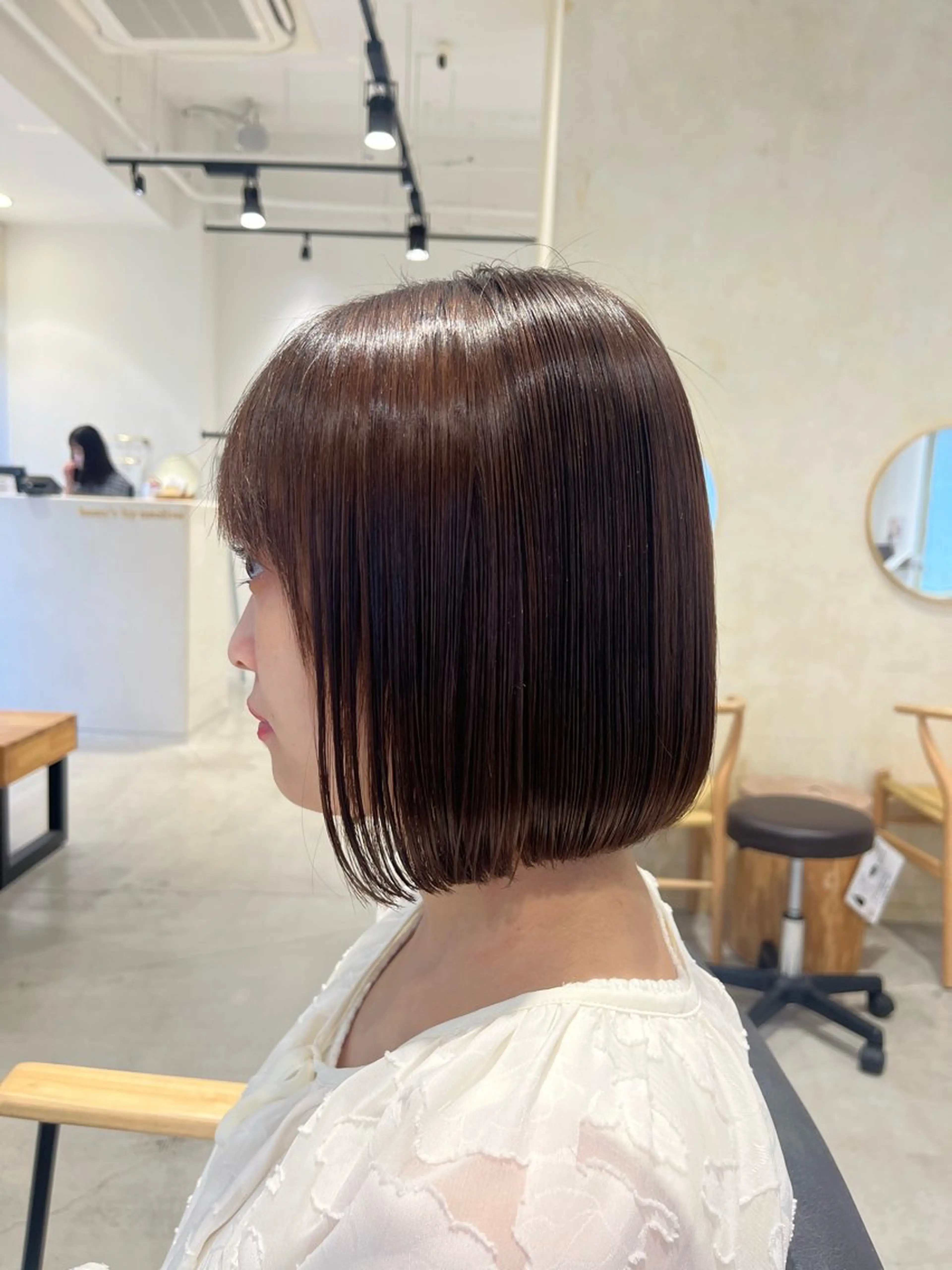 ショート カット 縮毛矯正 トリートメント ボブ/美髪矯正 /佐藤　奈巳のヘアスタイル