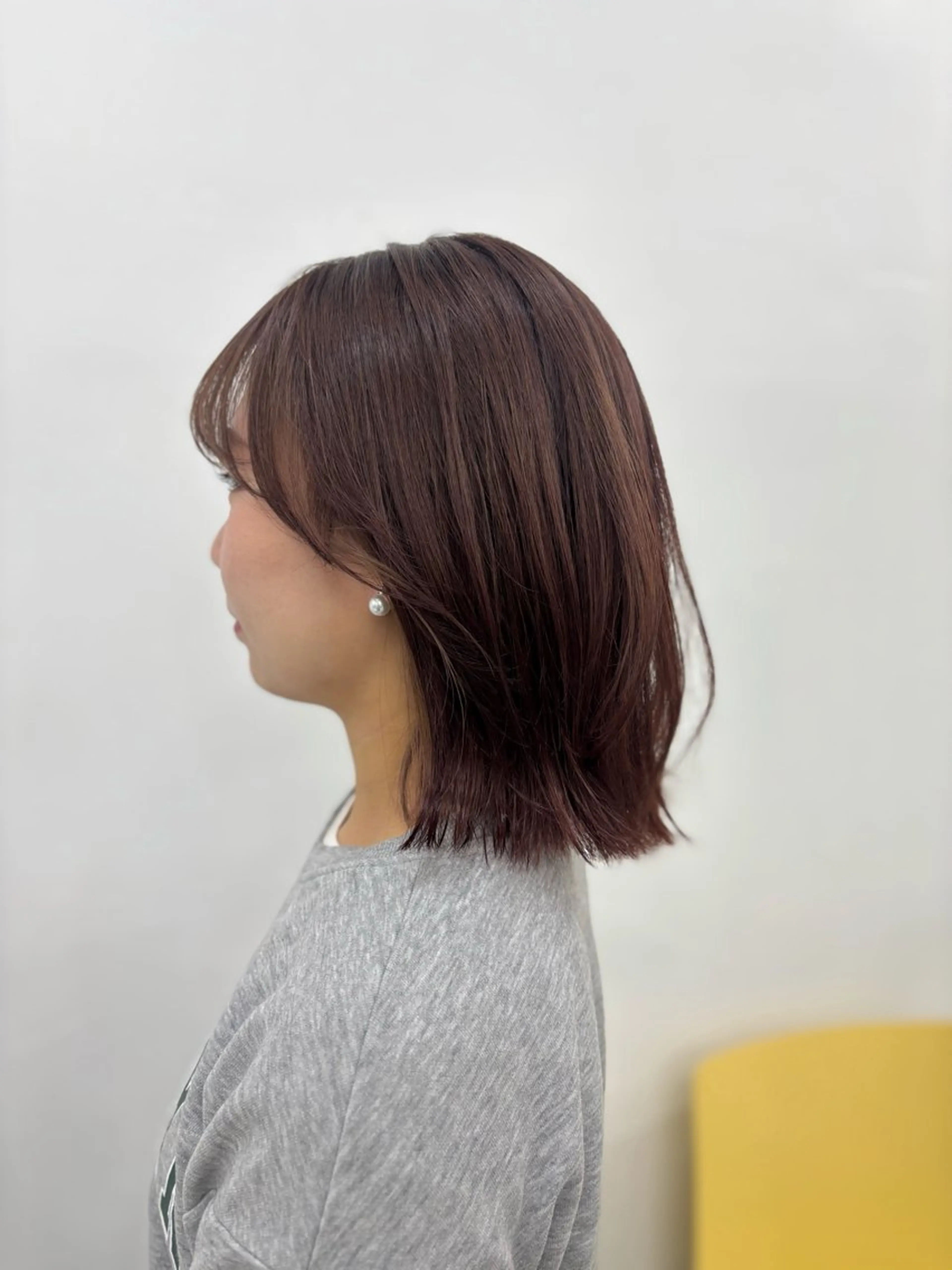 ミディアム カラー カット ヘアカラー トリートメント 似合わせ美髪ヘア✨ 天王寺．阿倍野🌈のヘアスタイル