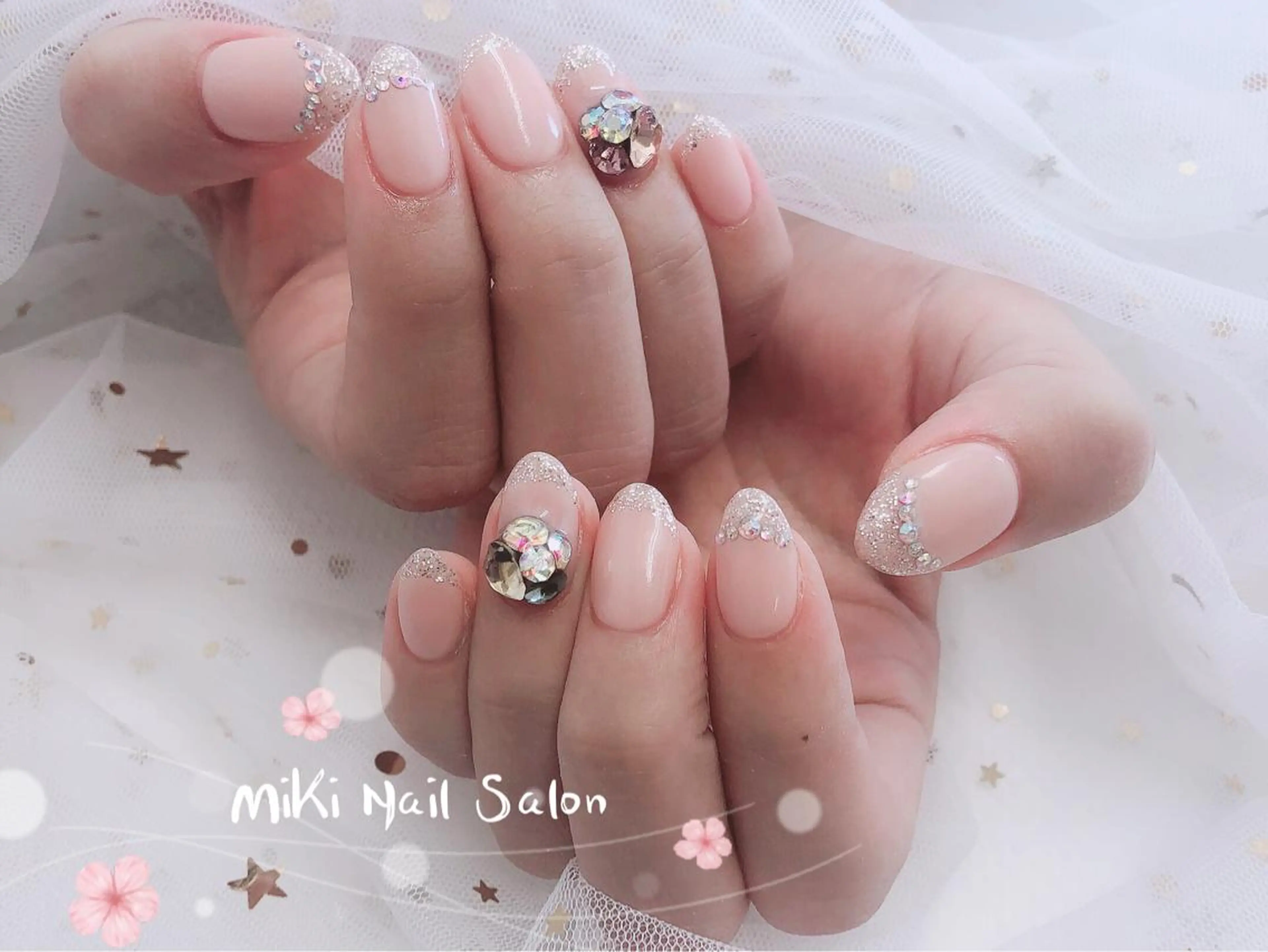 ネイル MiKi Nai池袋 長さだし得意のネイルデザイン