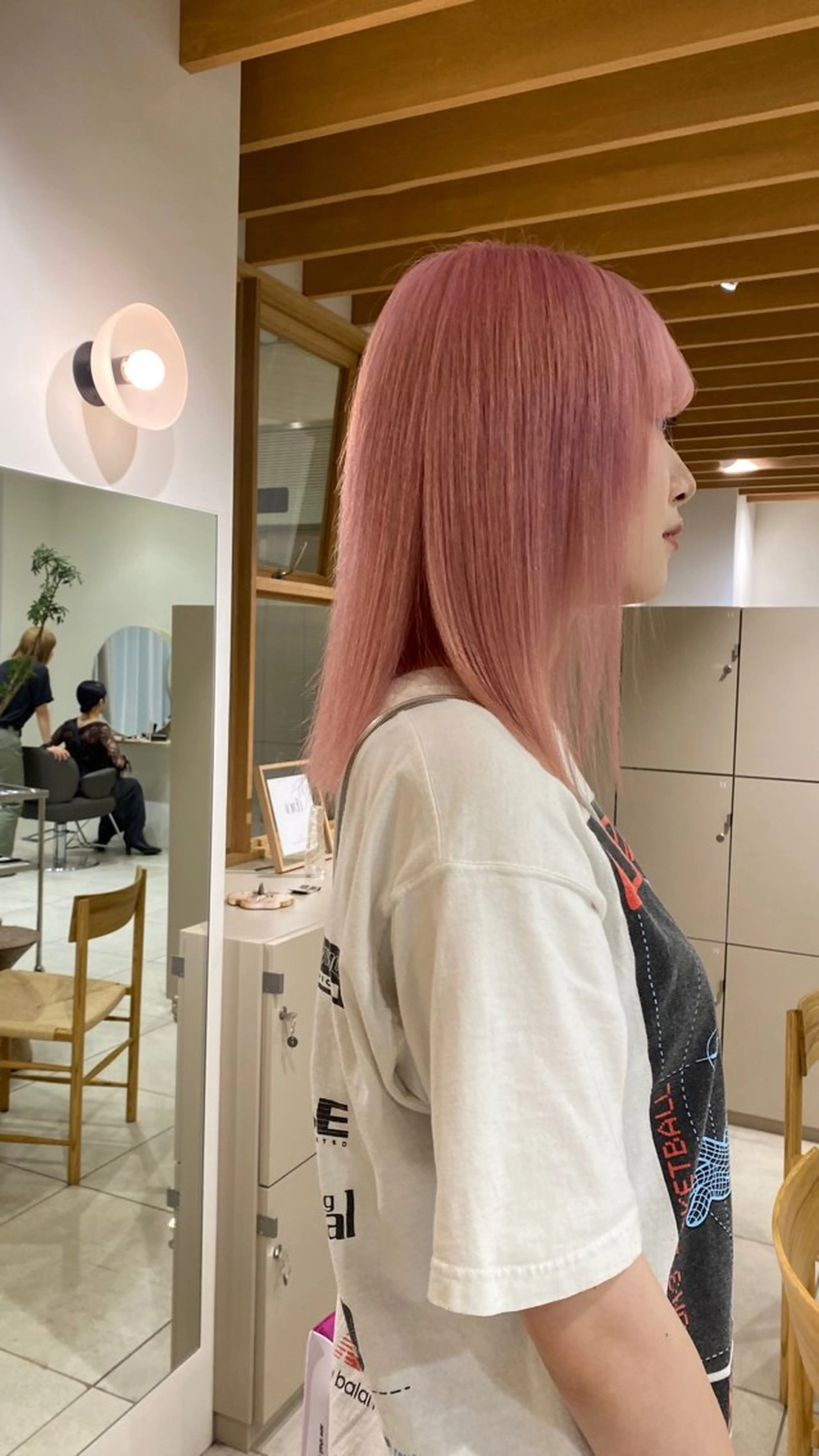 セミロング 似合わせカットカラー りおなのヘアスタイル