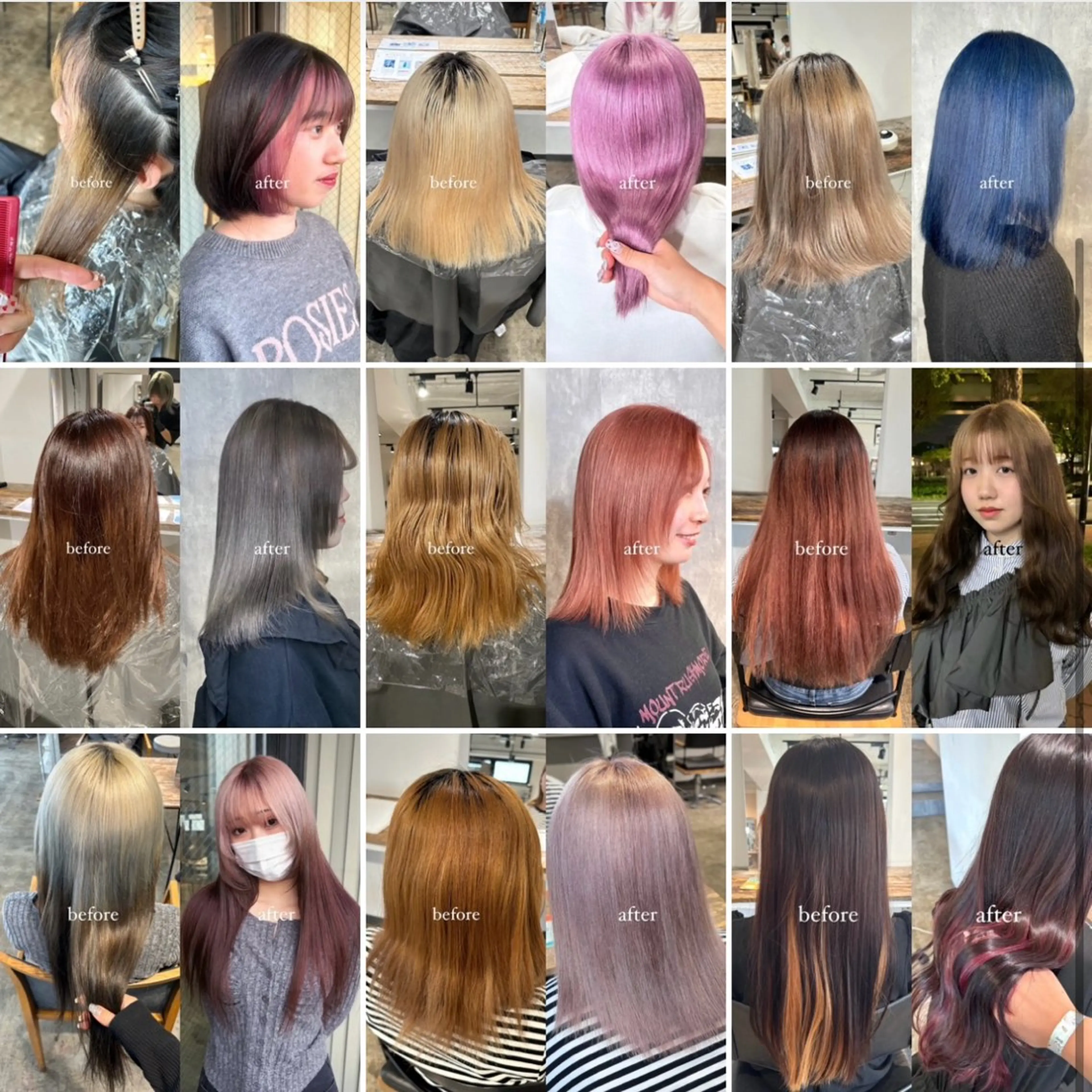 ミディアム カラー 💫miyu💫デザ インカラー/アレンジのヘアスタイル