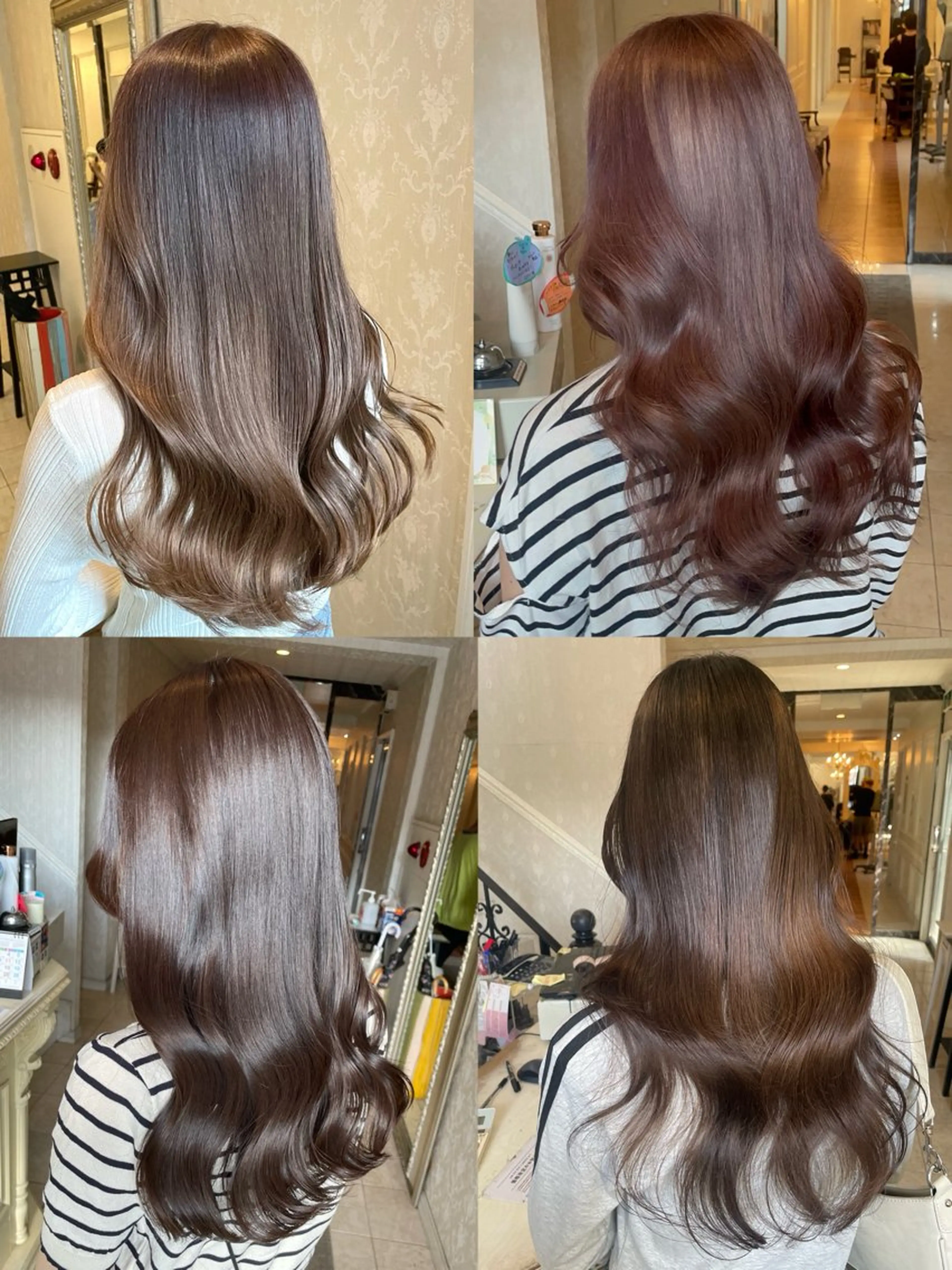 セミロング カラー ベージュカラー ブリーチ ブラウンカラー カシス 透明感カラー カット ヘアカラー トリートメント 烏丸/艶髪/レイヤー /韓国風/廣瀬尚輝のヘアスタイル