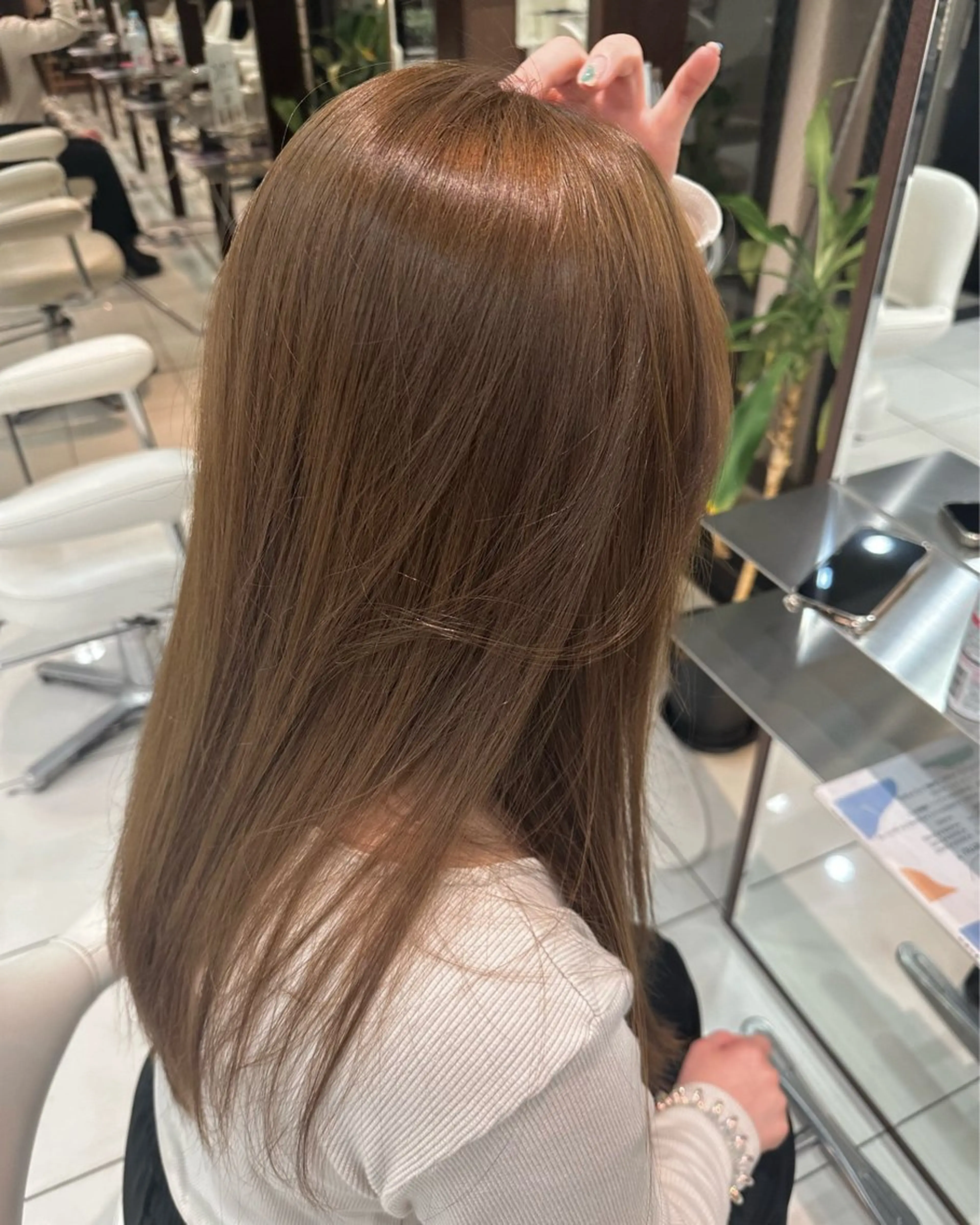 【ご新規様】【ベースが暗い方はこちら💫】🧡カット＋ダブルカラー（ブリーチなし）＋内部補修トリートメント🧡の写真