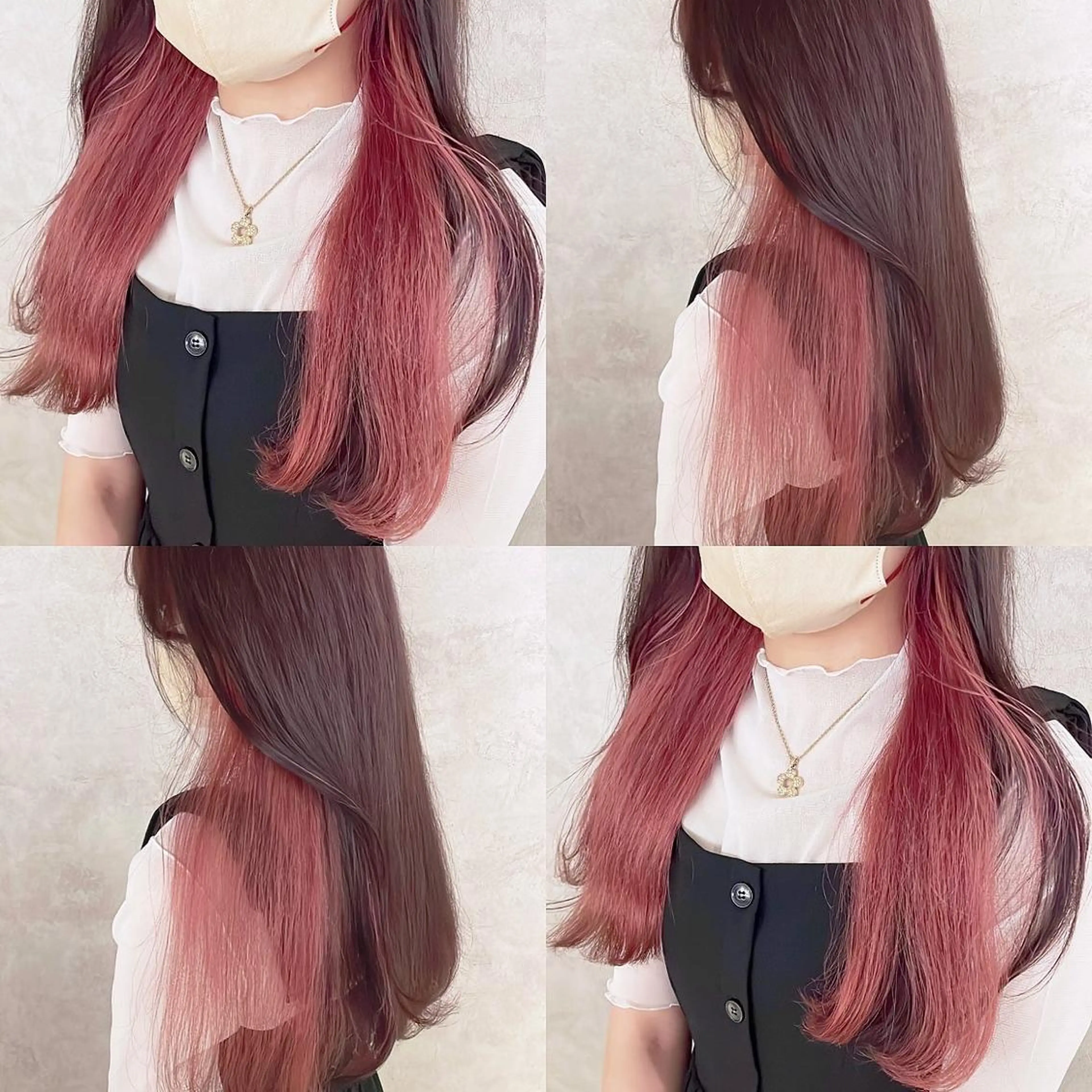 カラー ヘアカラー トリートメント 渋谷:インナーカラー ／🍒エリカ🍒のヘアスタイル