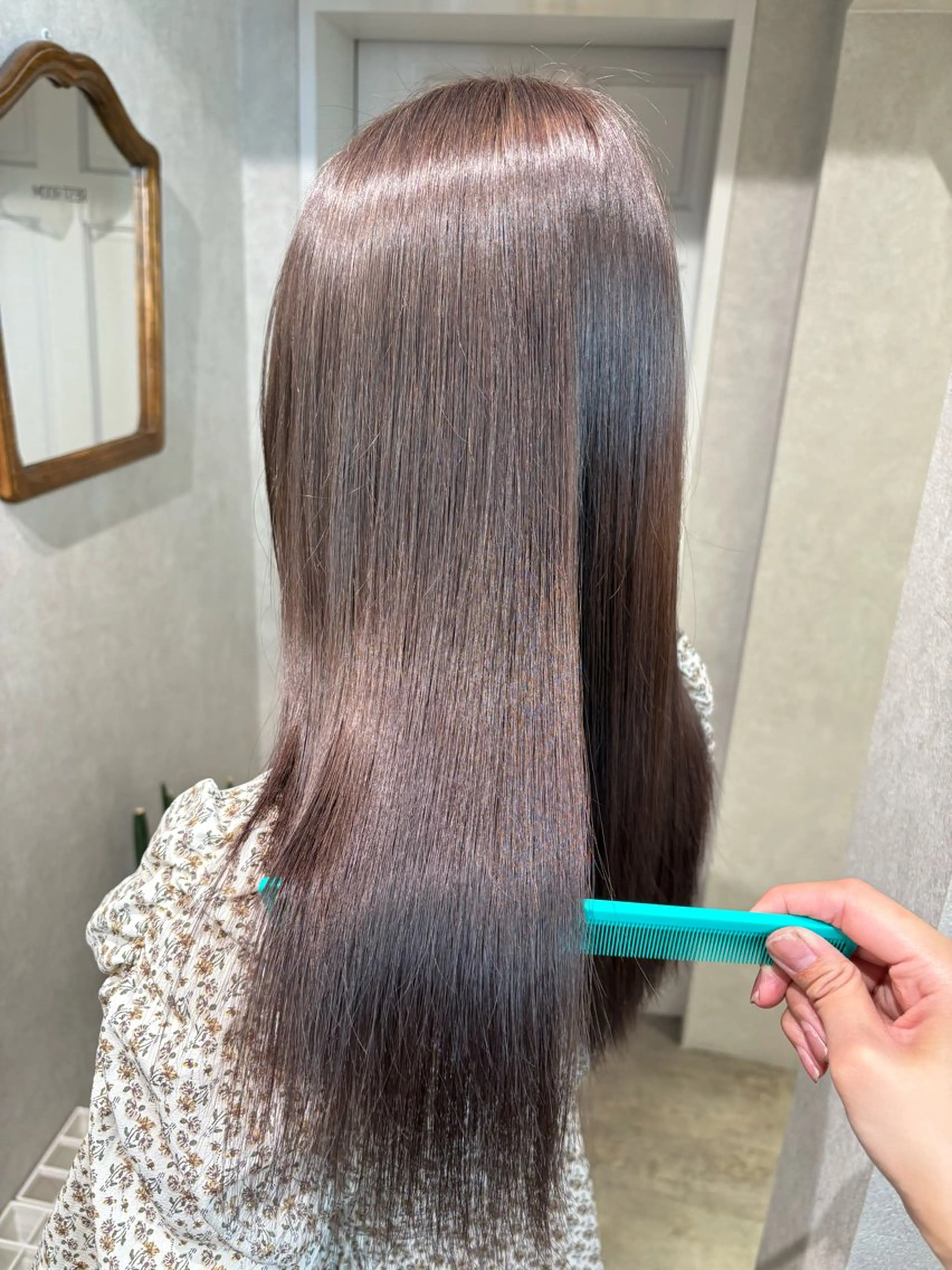 ロング カラー ベージュカラー ラベンダーカラー ヘアカラー レイヤー/艶カラー/ KIHO🥥︎のヘアスタイル