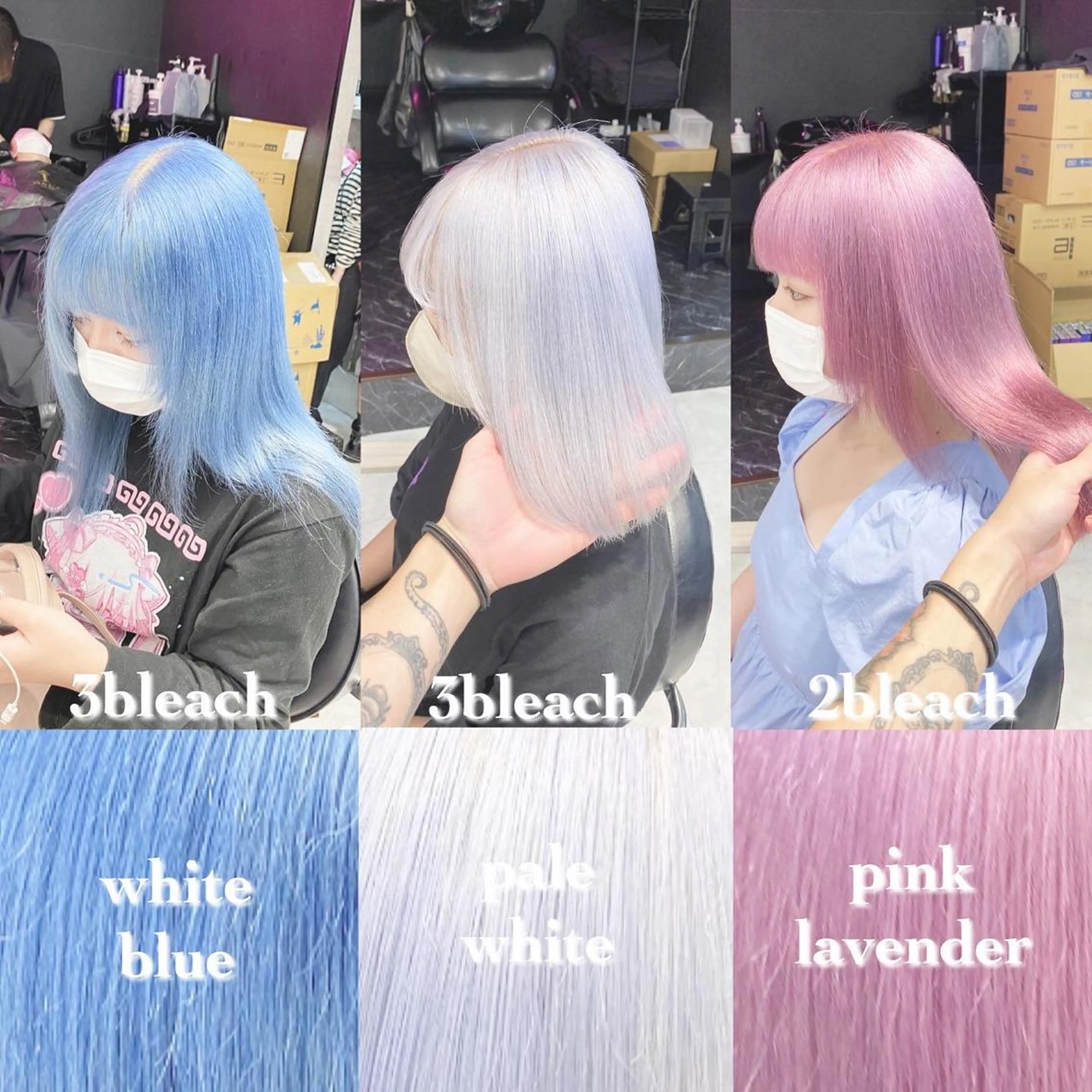 セミロング カラー ヘアアレンジ アッシュ アッシュグレー アッシュグレージュ バレイヤージュ ミストバング カット ヘアカラー トリートメント TAKUMAブリーチ /切りっぱなし🪽のヘアスタイル