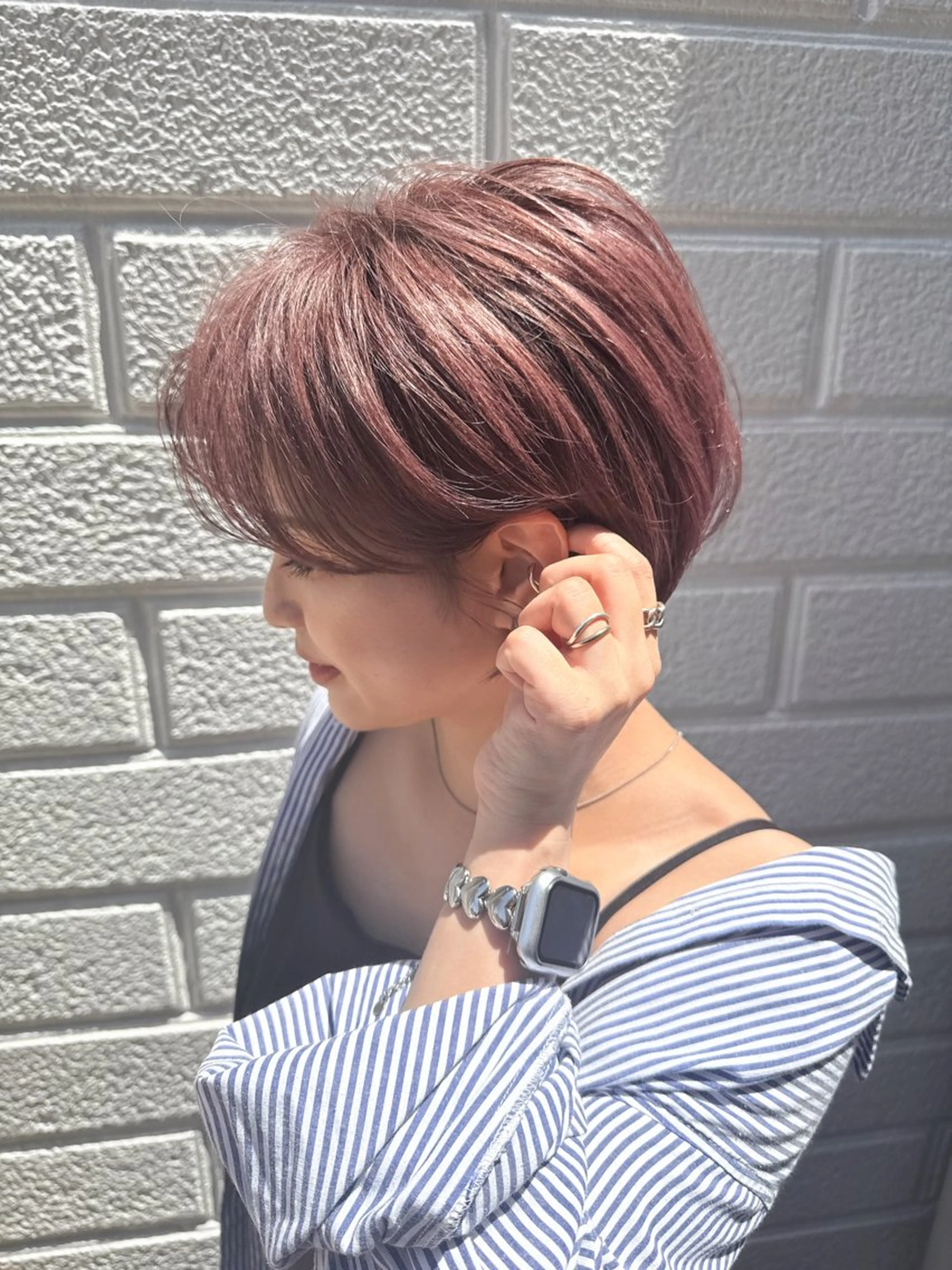 ショート ハンサムショート ショートヘア カット ヘアカラー トリートメント 🌟TOSHI/透明 感カラー/ショートのヘアスタイル