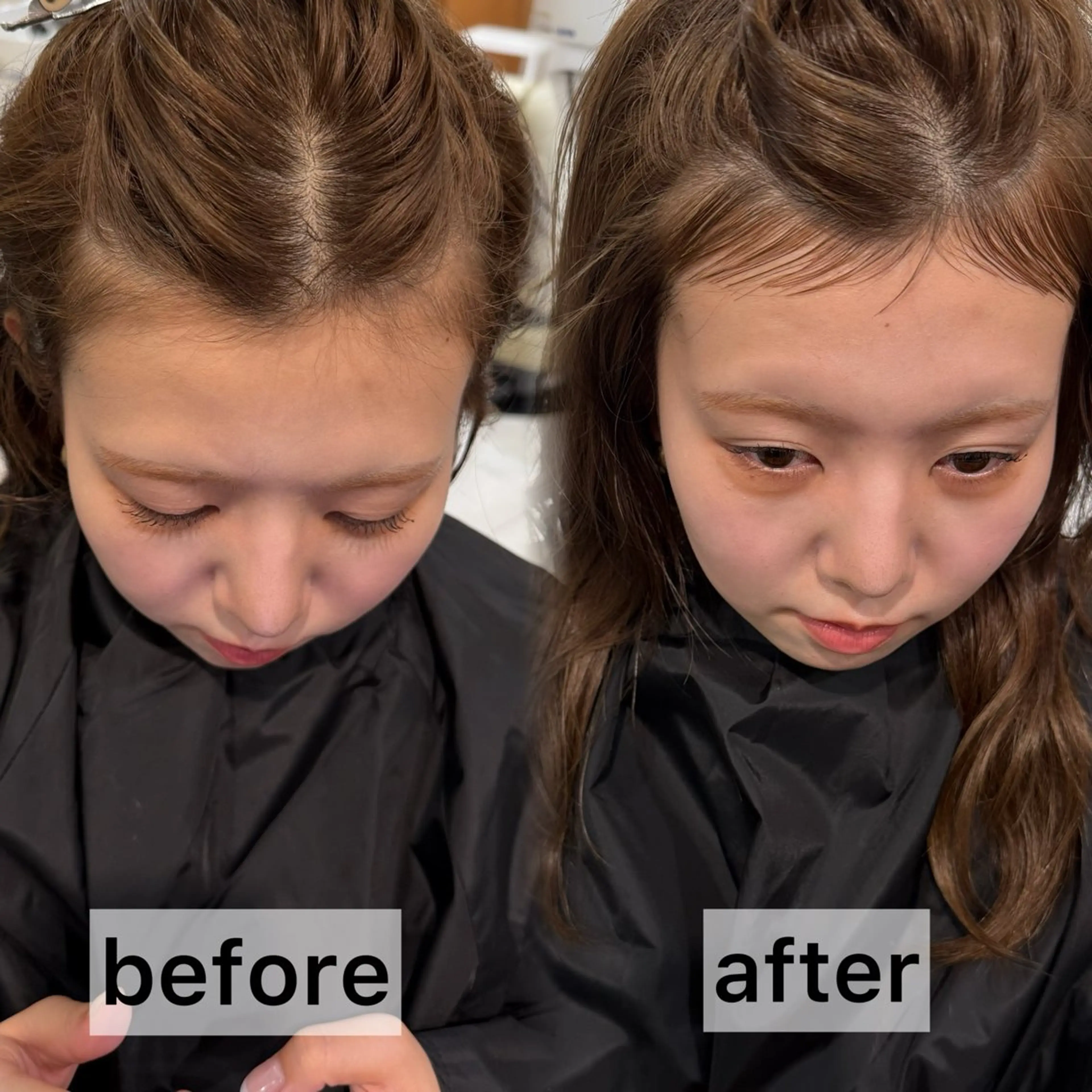 【ミニモ限定】韓国で話題🇰🇷✨産毛カット+チャンモリパーマの写真