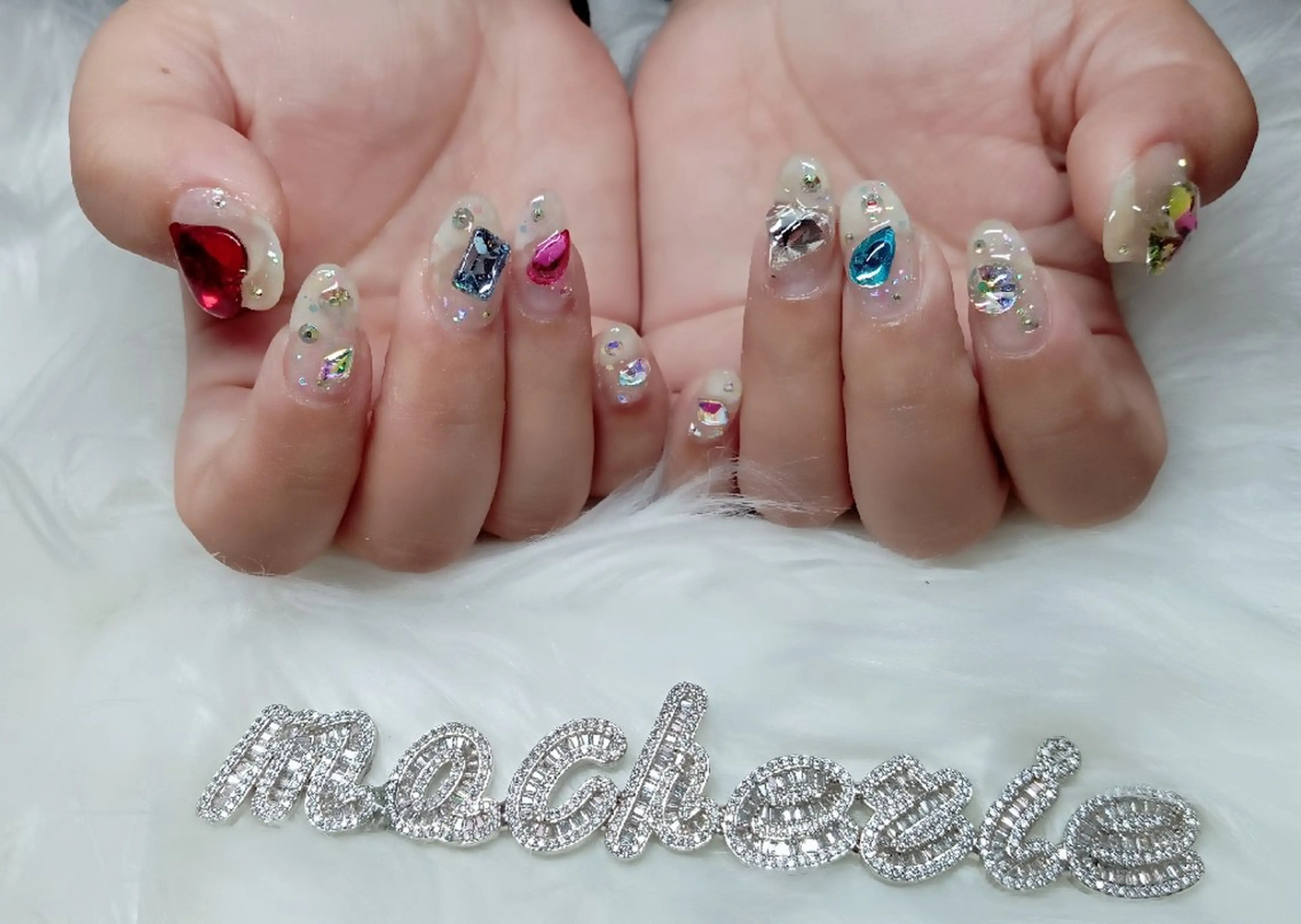 ネイル キラキラネイル ハンドネイル Nail Salon macherieのネイルデザイン