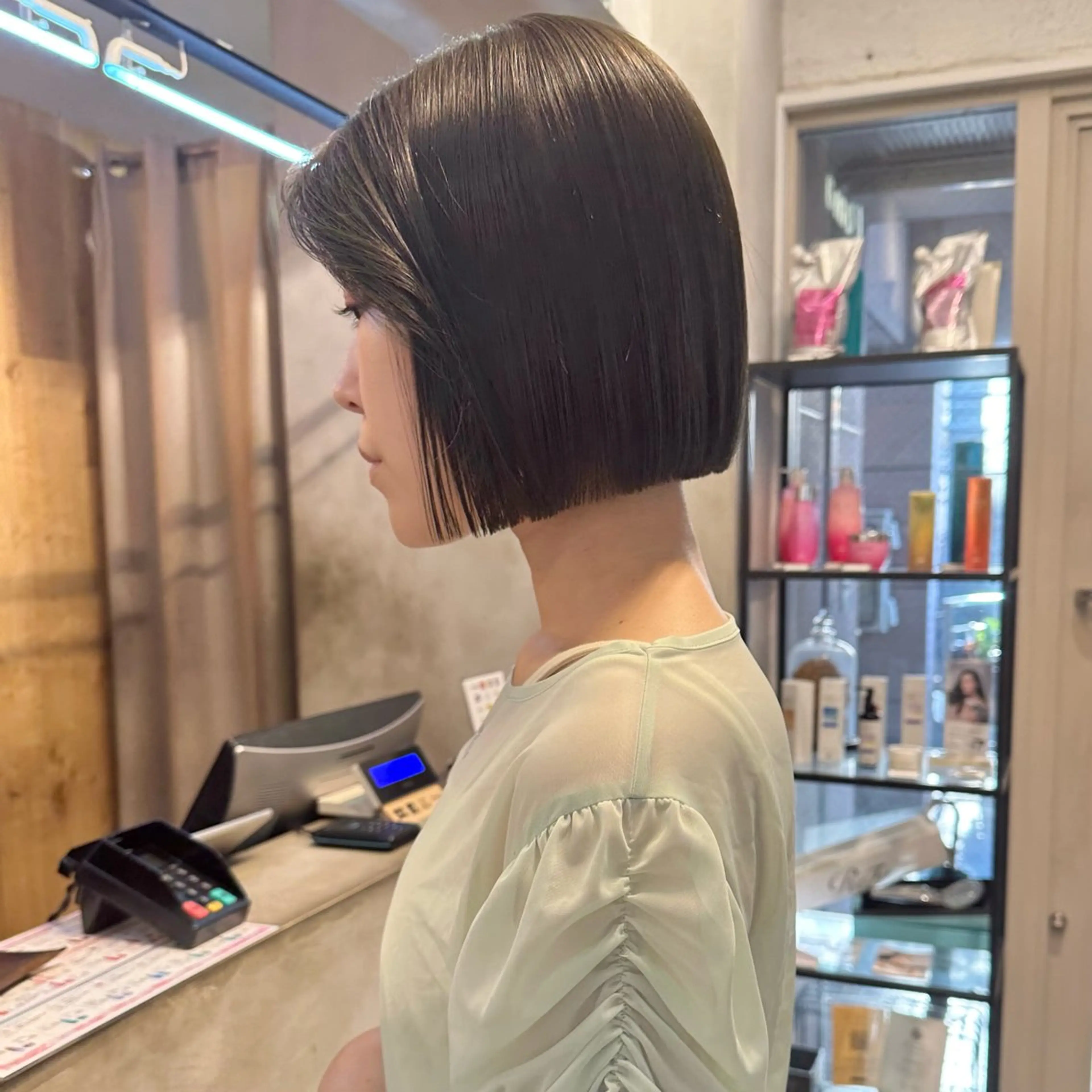 ショート ボブ カット トリートメント REINA☁️透明感 カラー/ぷつっと♡のヘアスタイル