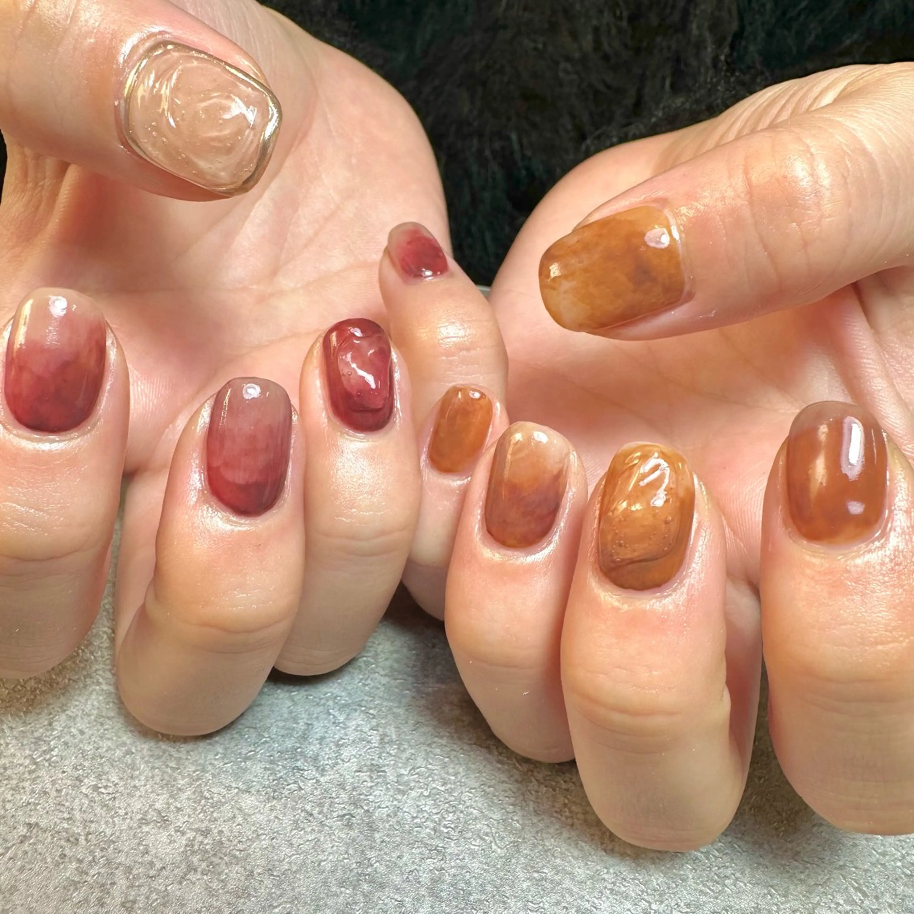 ネイル ニュアンスネイル ハンドネイル GéRanium Harukaのネイルデザイン
