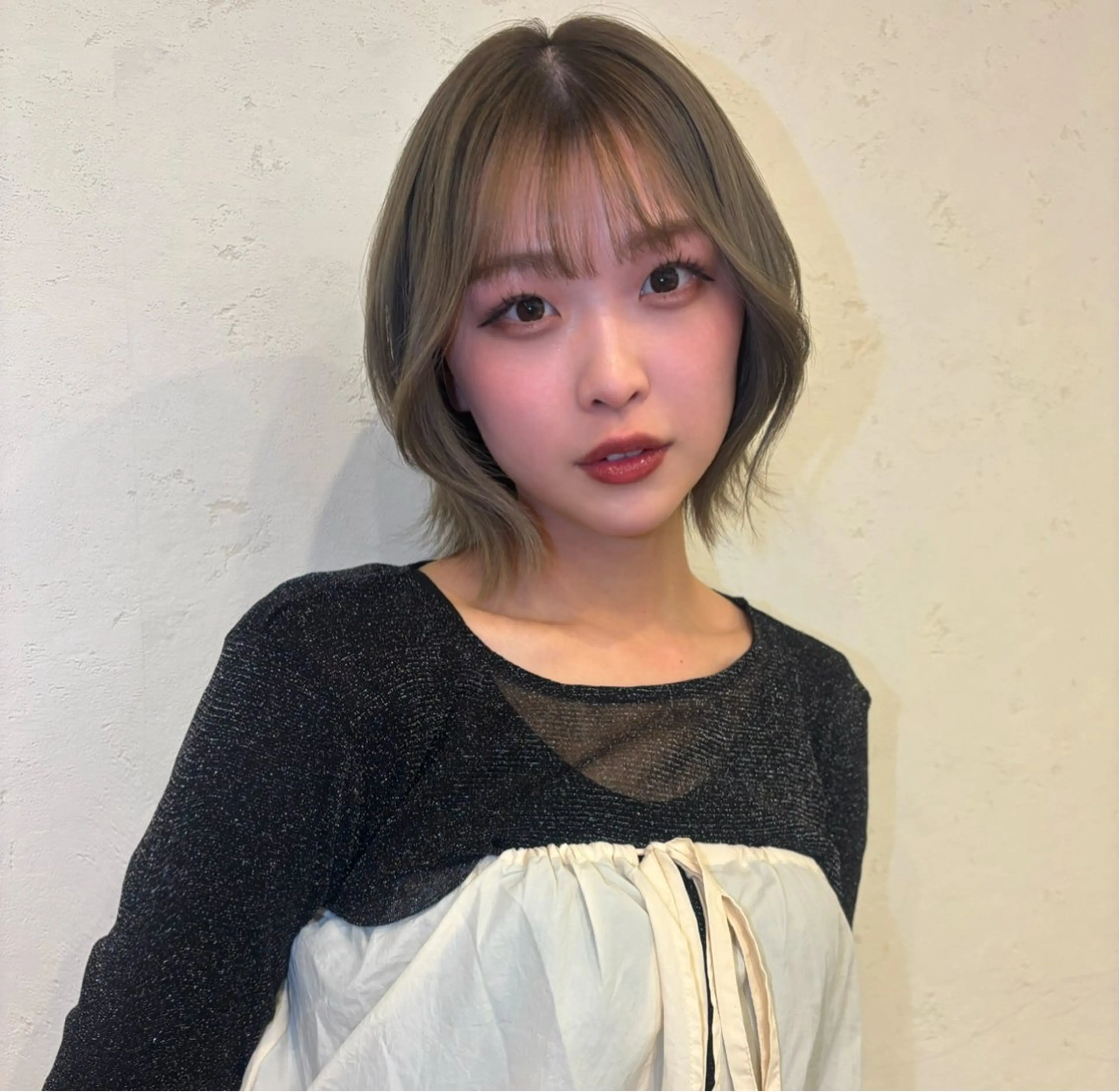 ミディアム カラー 透明感カラー/ くびれヘア/ユウユのヘアスタイル