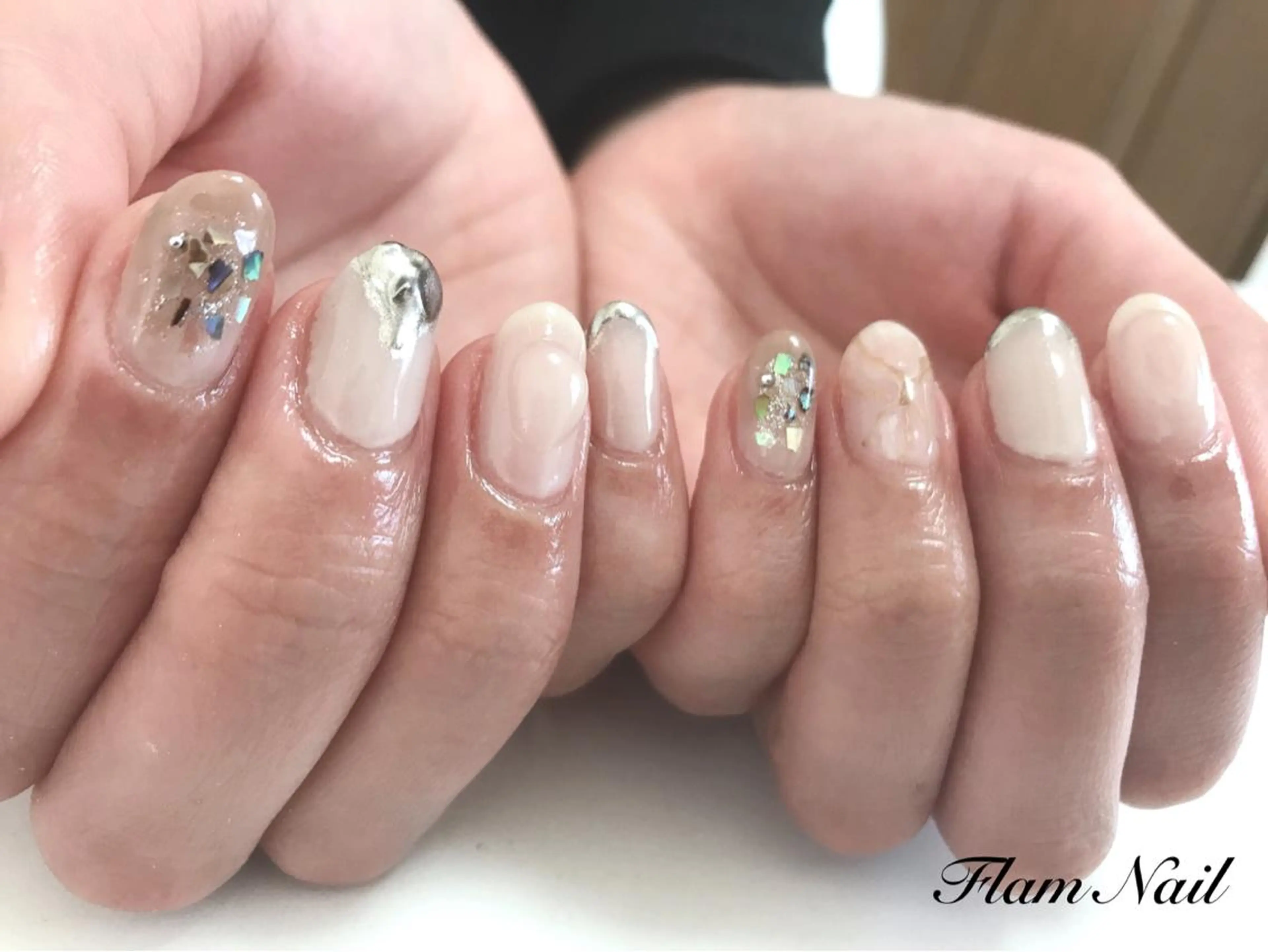ネイル ニュアンスネイル Flam Nailのネイルデザイン