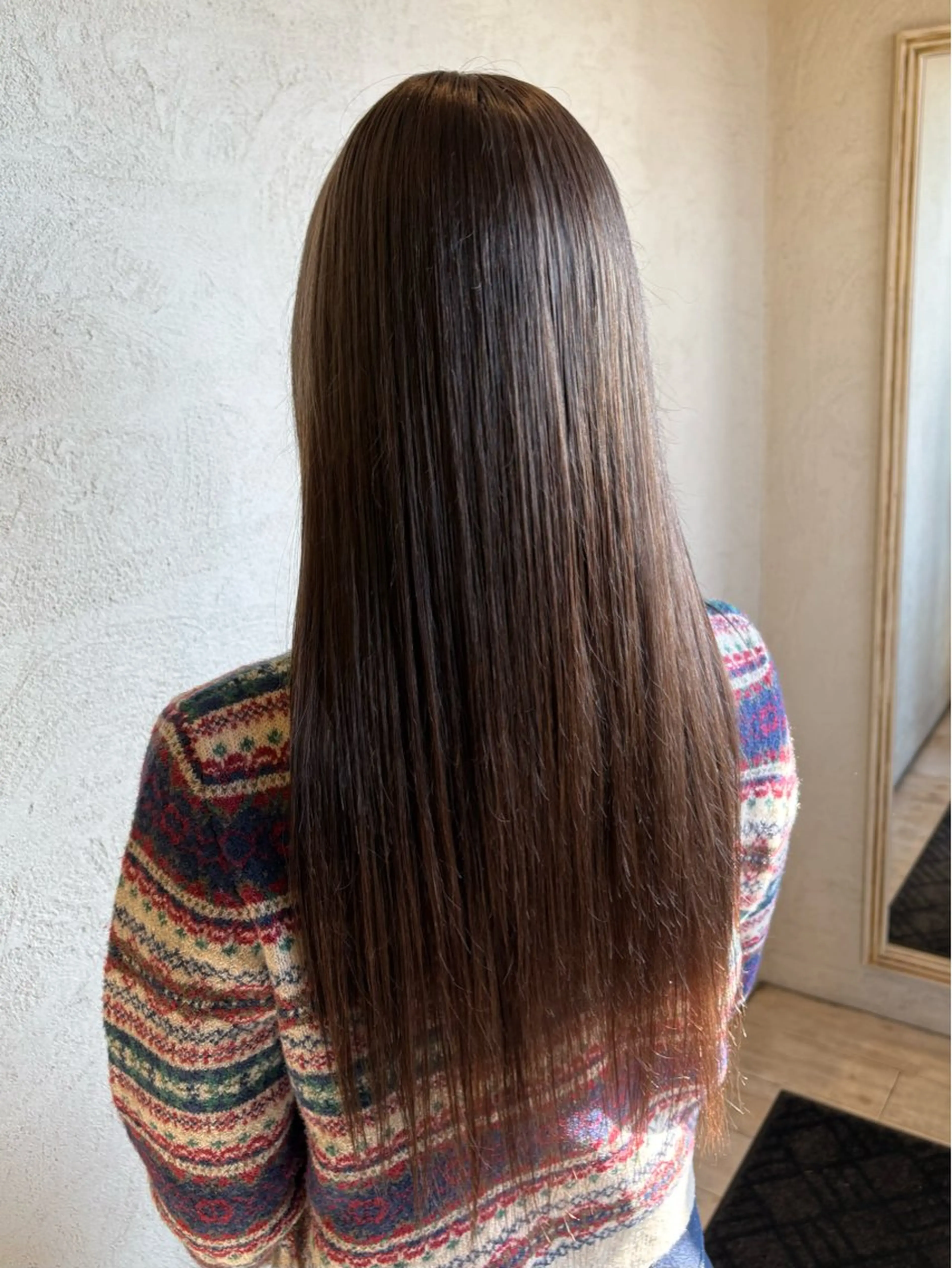 ロング ルプラボウ/豊川/ レイヤー/サクラのヘアスタイル