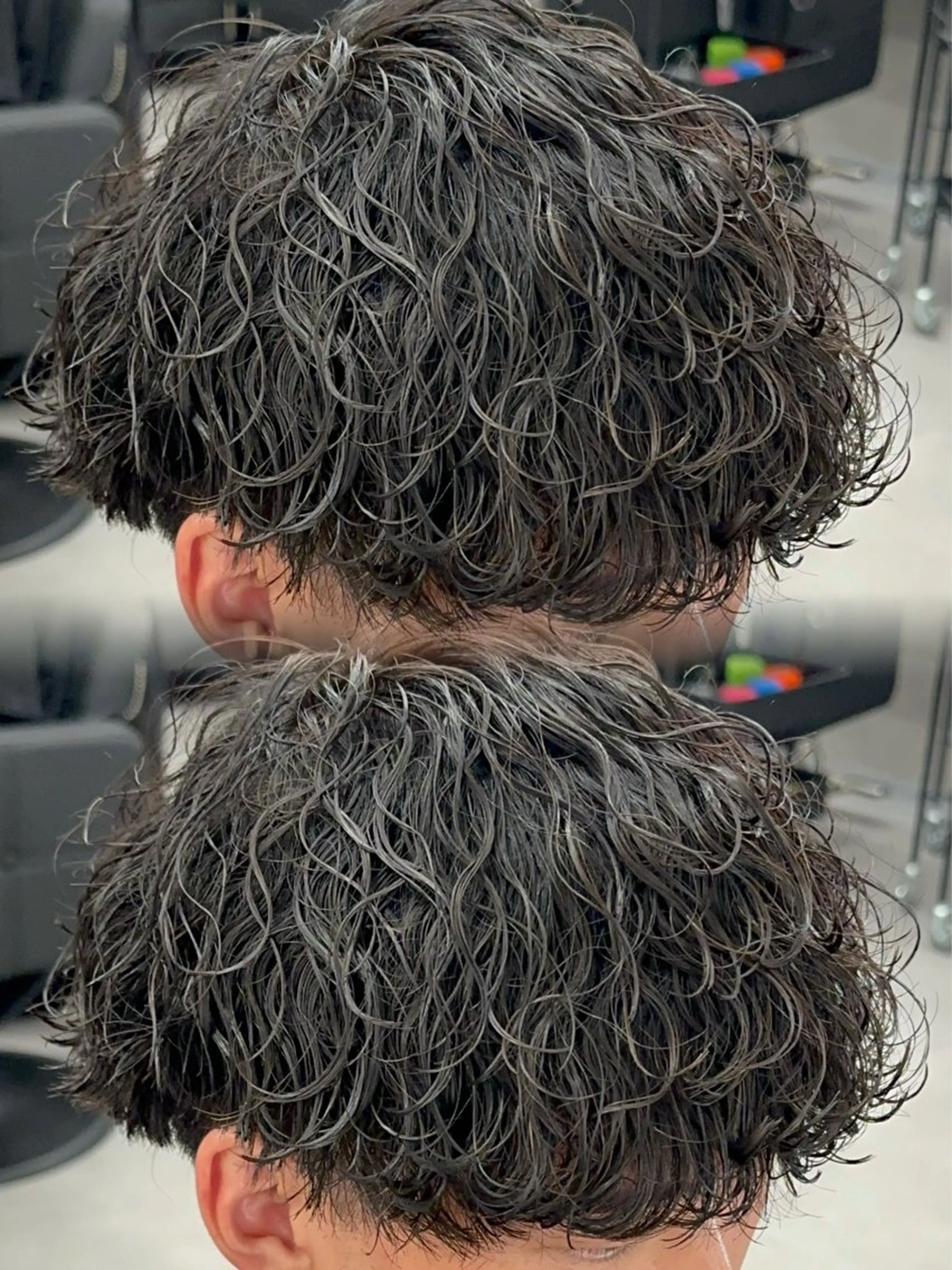 カラー パーマ メンズ 波巻きパーマ カット パーマ 札幌美容室 /光👑のヘアスタイル