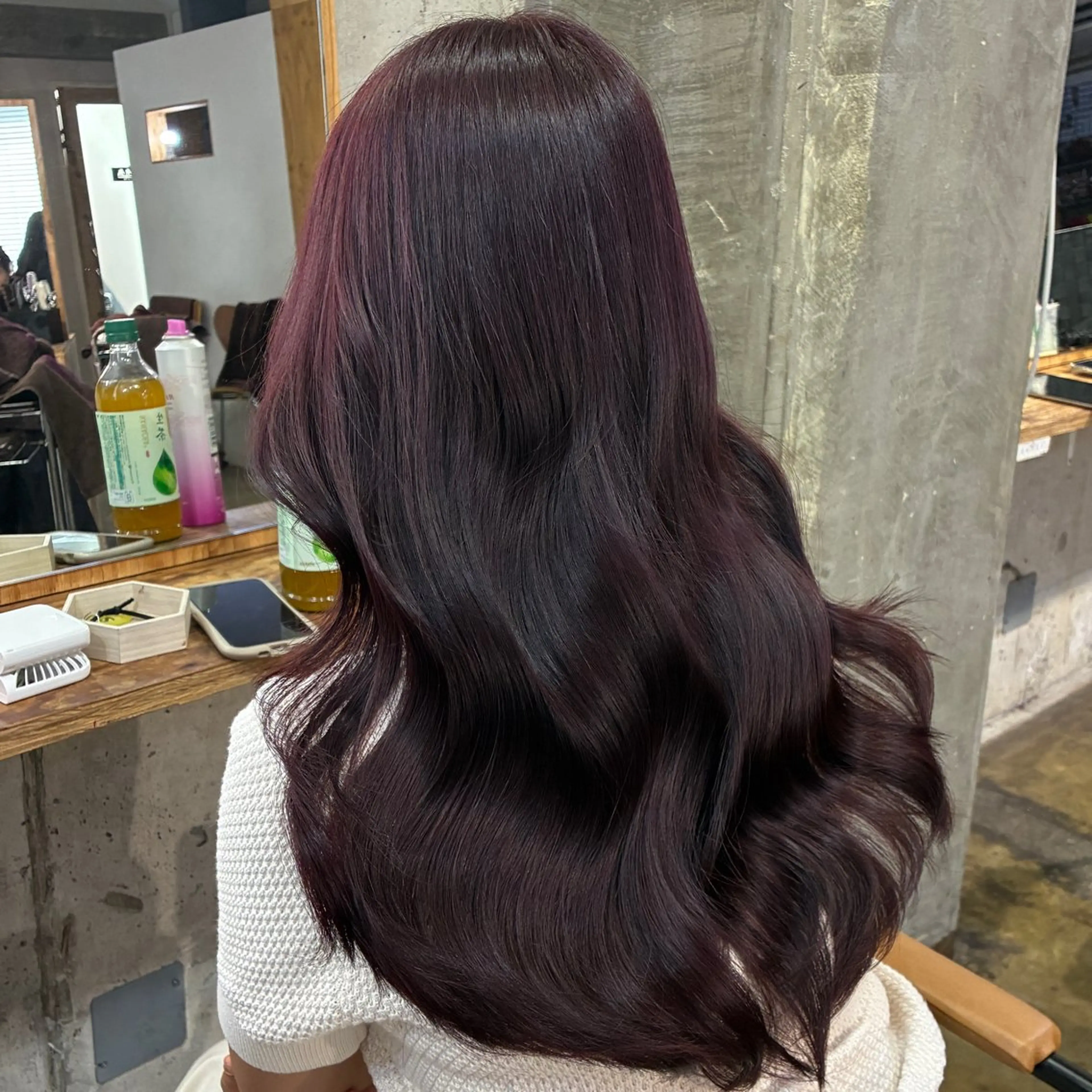 ロング カラー ヘアカラー トリートメント ふかたさや🌟 艶感カラー🌟のヘアスタイル