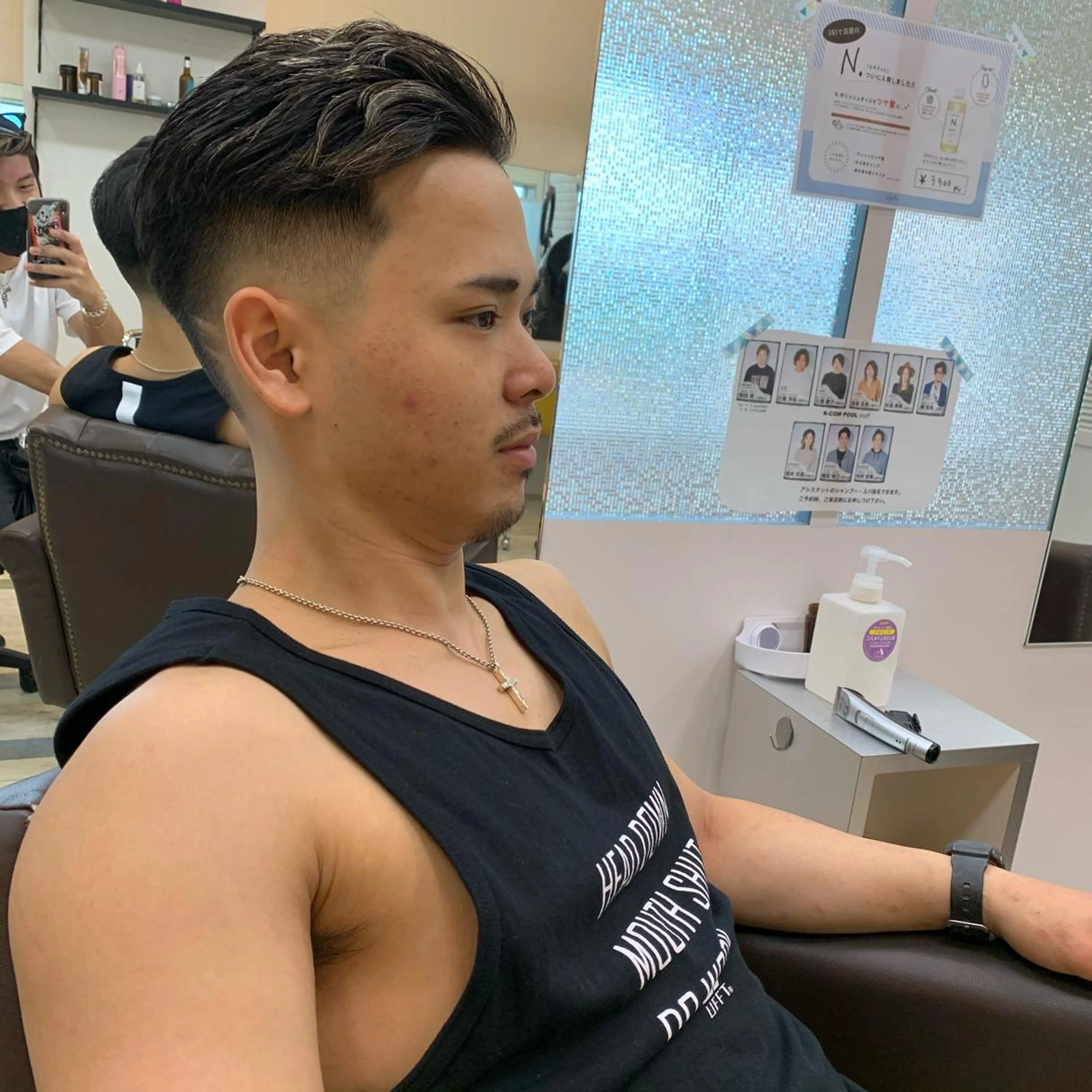 ショート メンズ フェードカット スキンフェード カット メンズサロン ANSWERのヘアスタイル