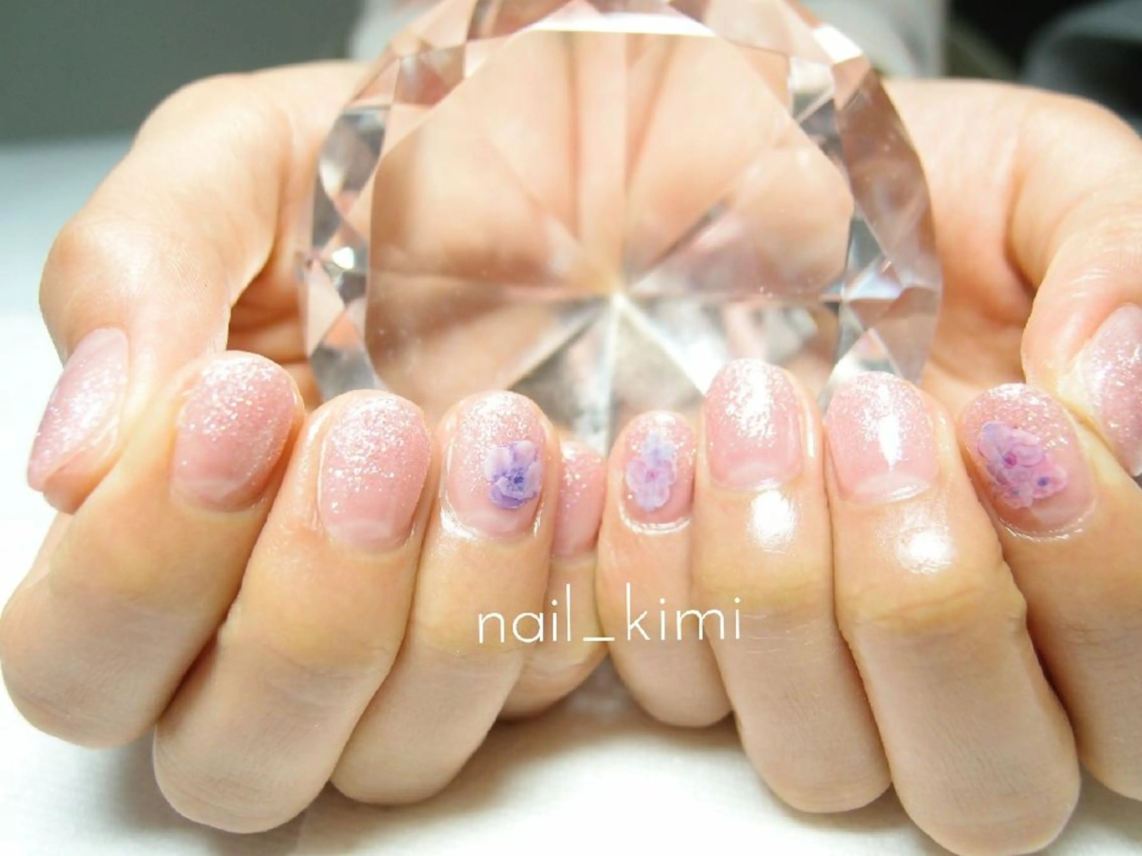 ネイル グラデーション ラメ(グリッター) ラメグラデーション ETHOSENSE. kimikaのネイルデザイン