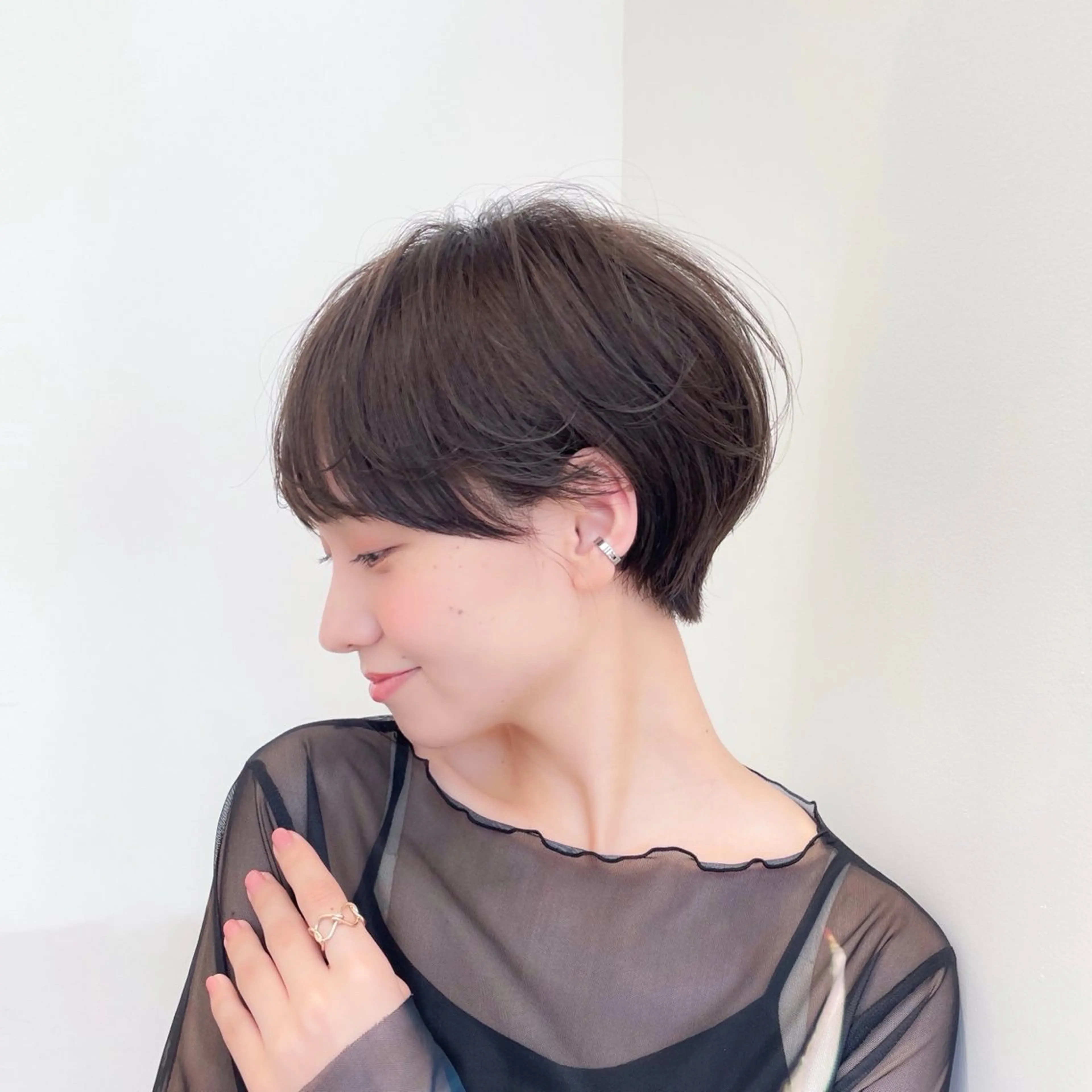 ショート 縮毛矯正 田村 天のヘアスタイル