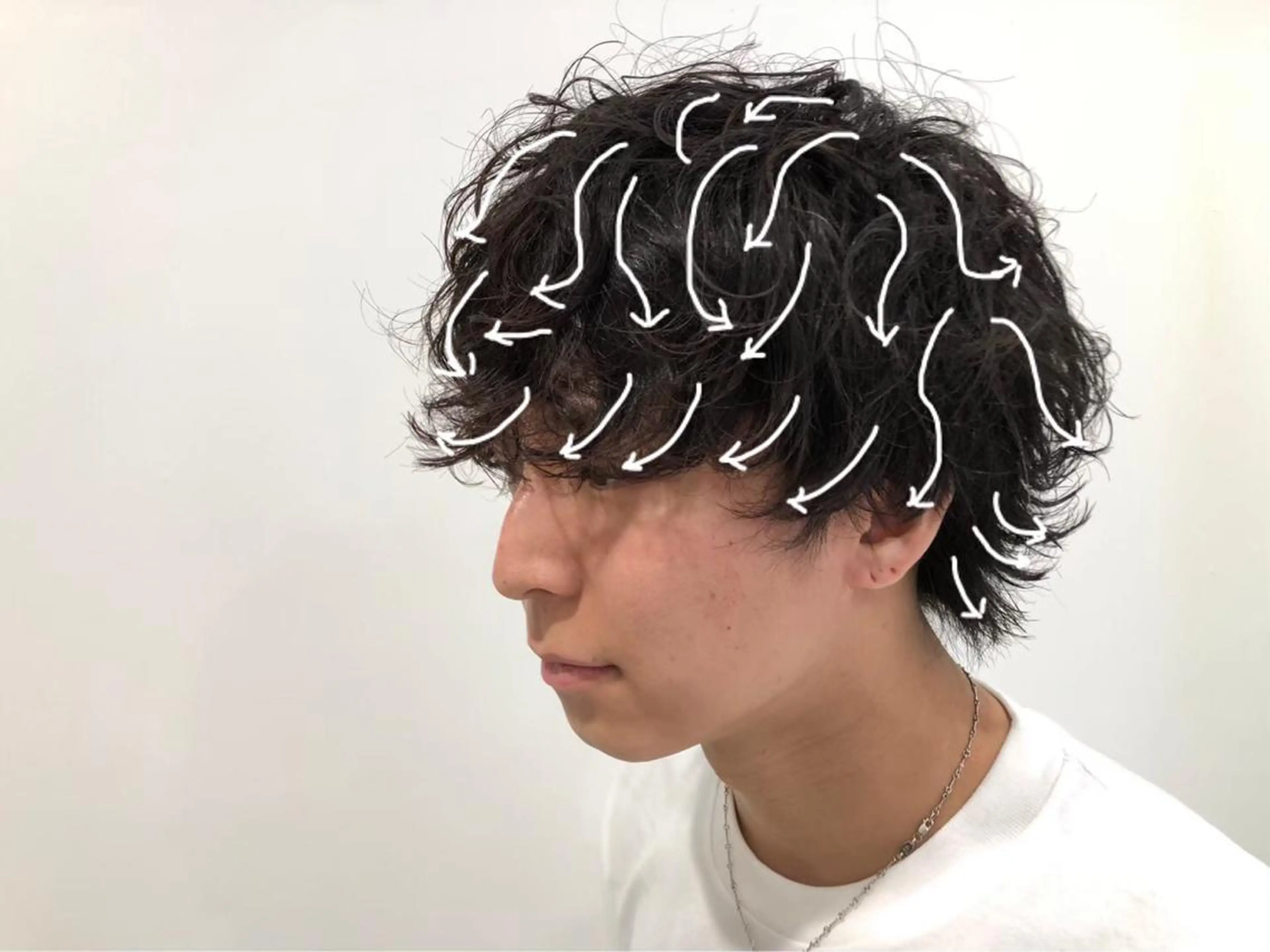 セミロング カラー ヘアアレンジ メンズ ヘアカラー トリートメント ヘッドスパ ヘアセット ✨【公式】渋谷メンズ サロン BLUCK✨のヘアスタイル