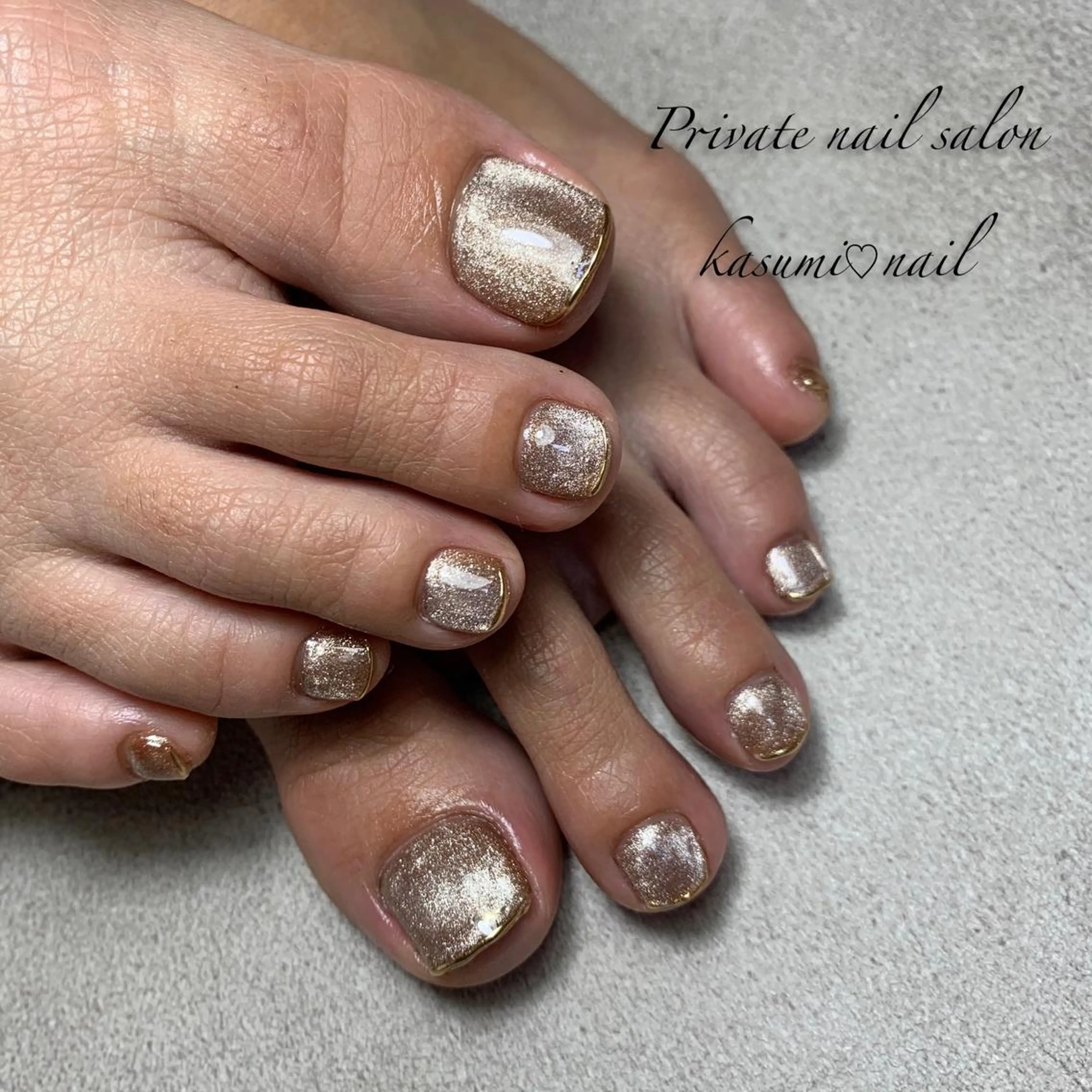 ネイル マグネットネイル ミラーネイル ニュアンスネイル 冬ネイル KASUMI♡ Nailのネイルデザイン