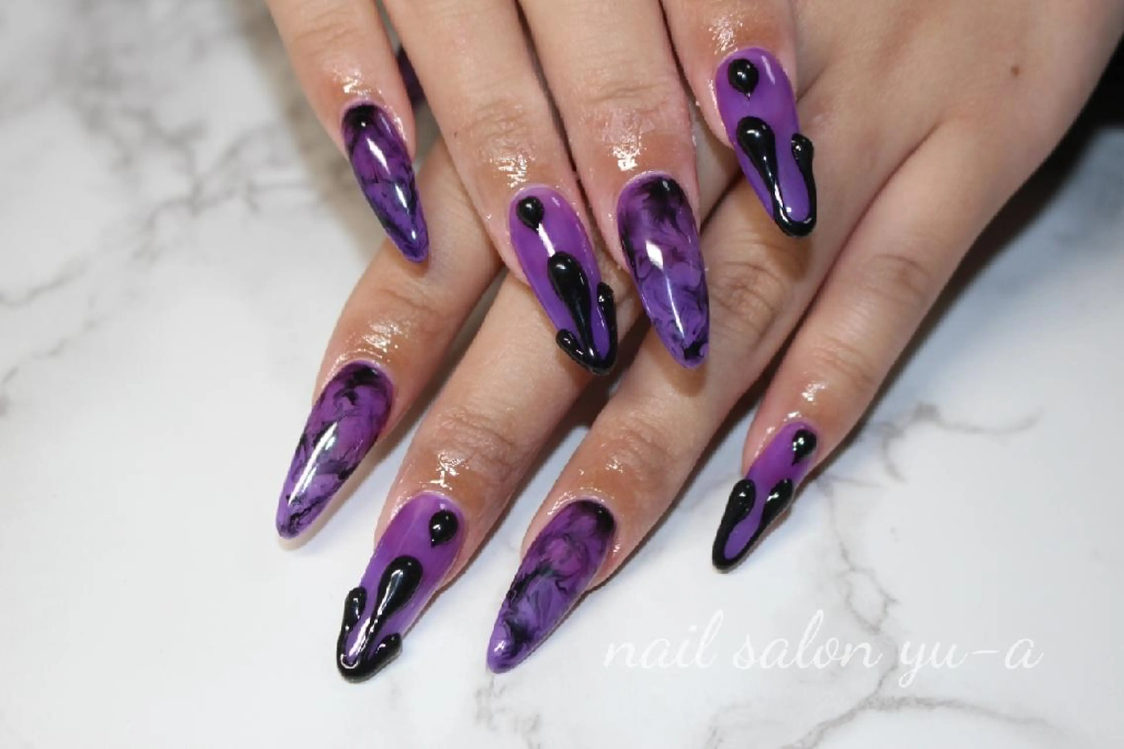 ネイル ハンドネイル yu-a  スカルプ ネイルのネイルデザイン