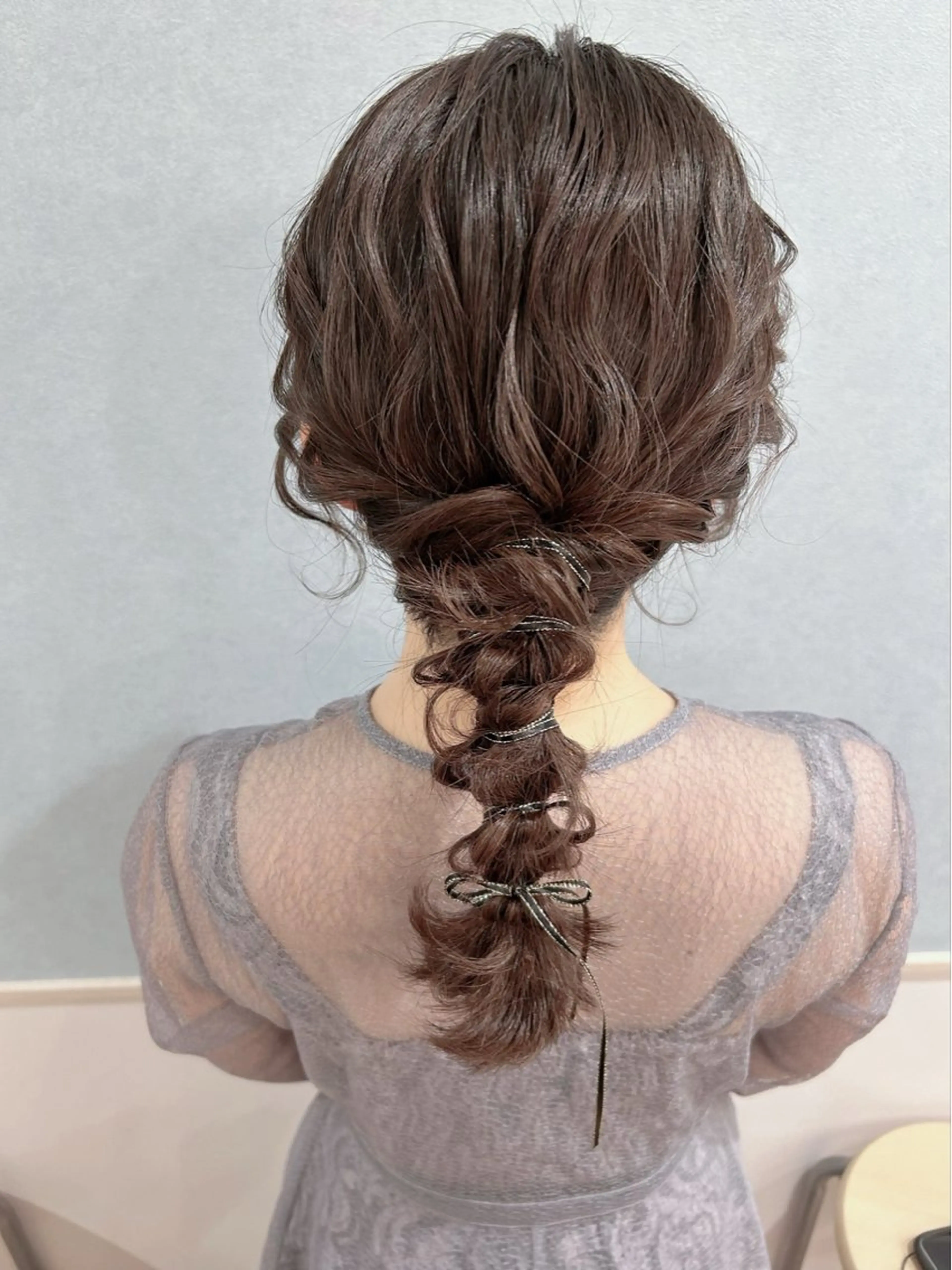 セミロング ヘアアレンジ 大阪/ヘアアレンジ /似合わせset💐のヘアスタイル