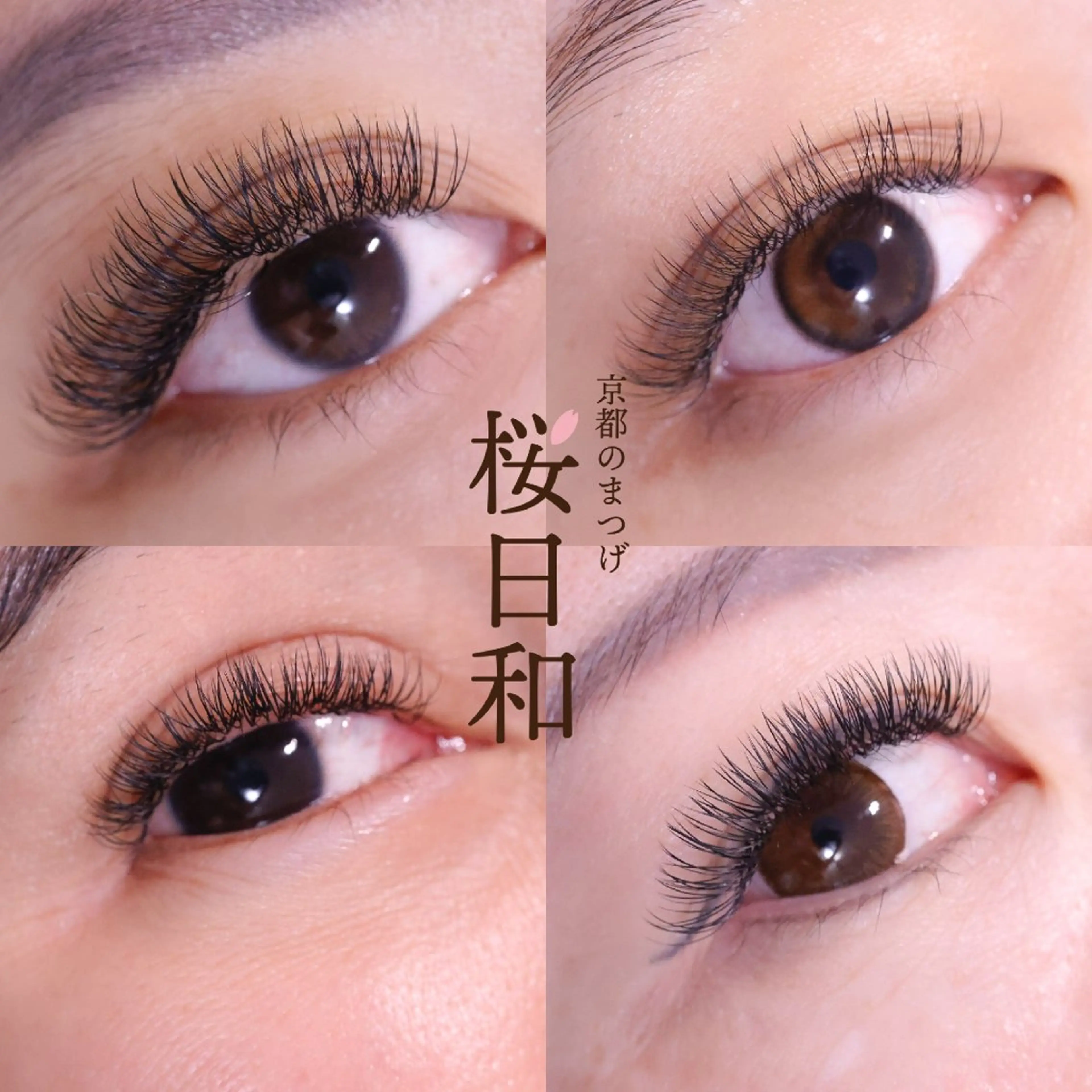 マツエク・マツパ Dカール ゴージャス ナチュラル マツエク 京都のまつげ桜日和 小島美桜のマツエク・マツパデザイン