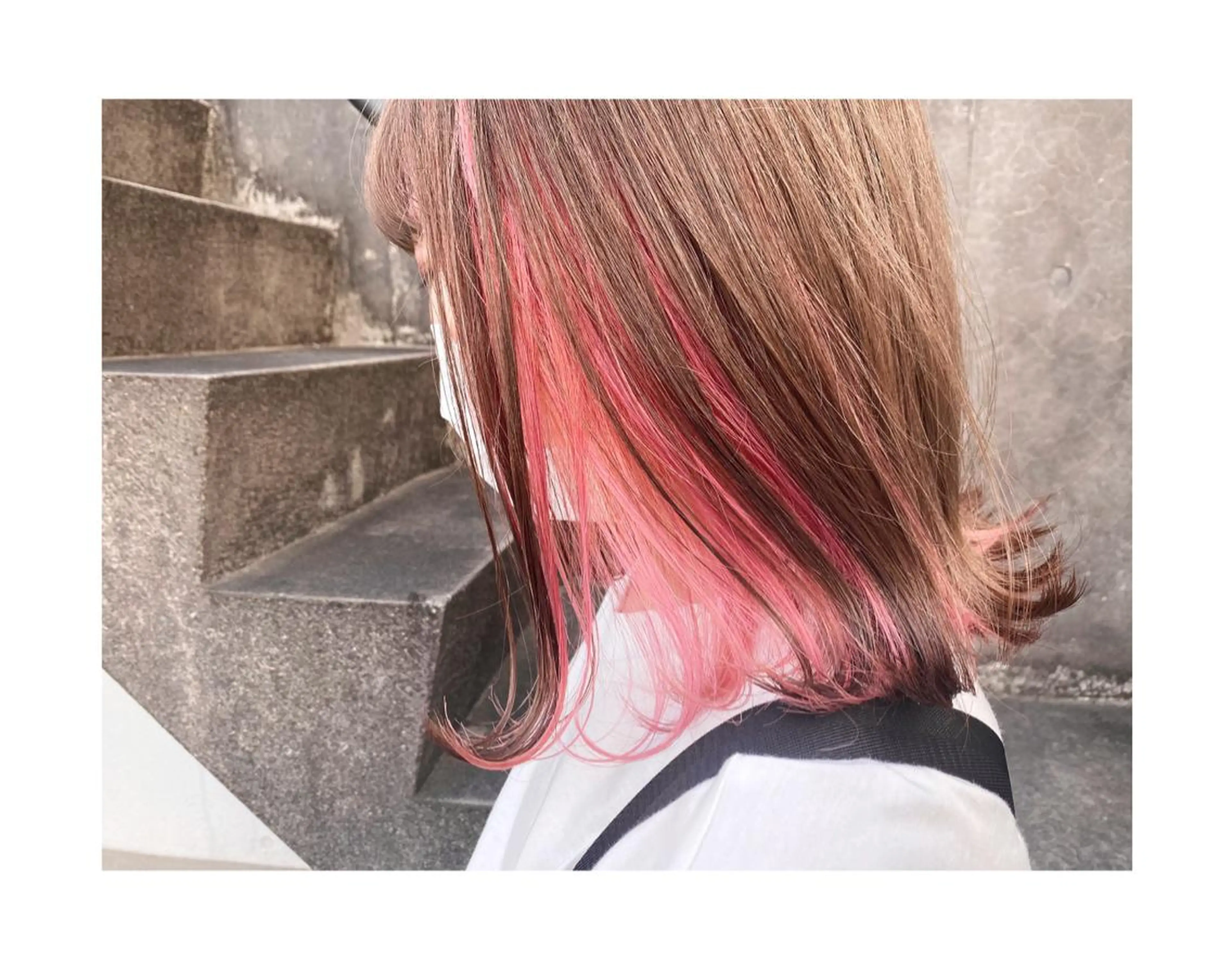 ミディアム カラー ピンクカラー ヘアカラー GARU-ガル-所属・TSUNO🦖 派手髪/オタク美容師のヘアスタイル