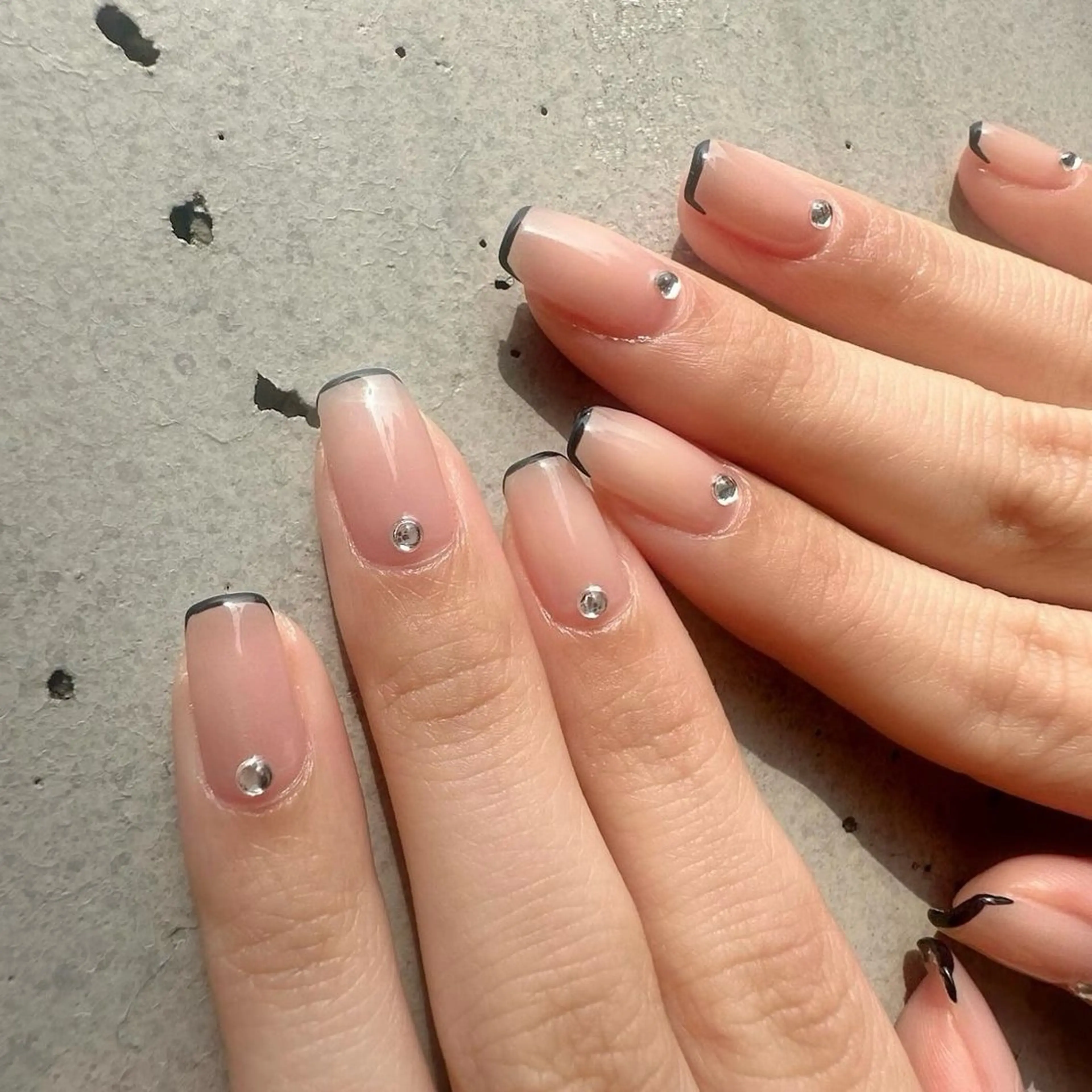 ネイル クリアネイル フレンチネイル 氷ネイル・うるうるネイル 韓国ネイル ニュアンスネイル 🪞KAPE NAIL 🪞のネイルデザイン