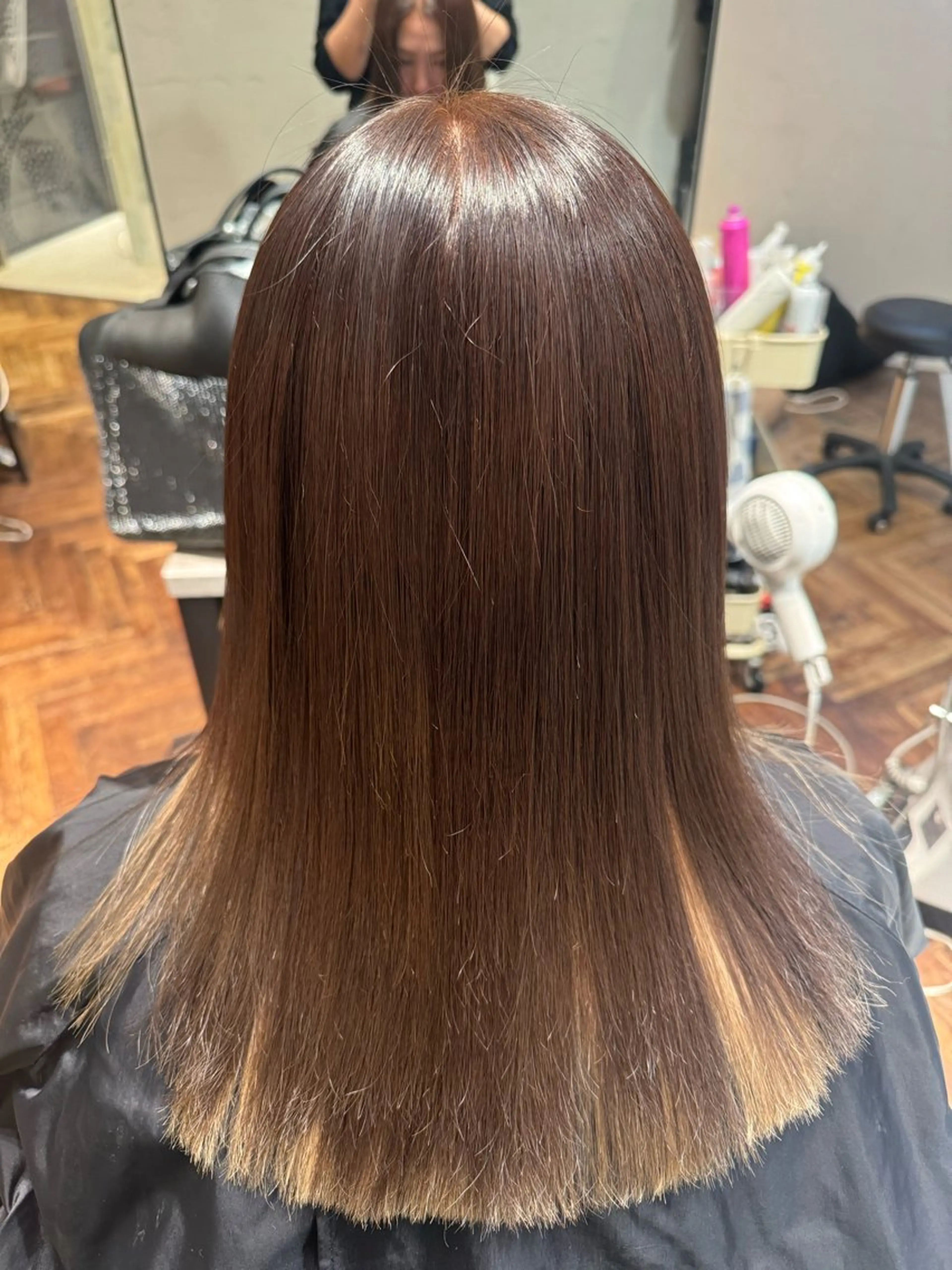 ロング カラー 中村 真悠のヘアスタイル