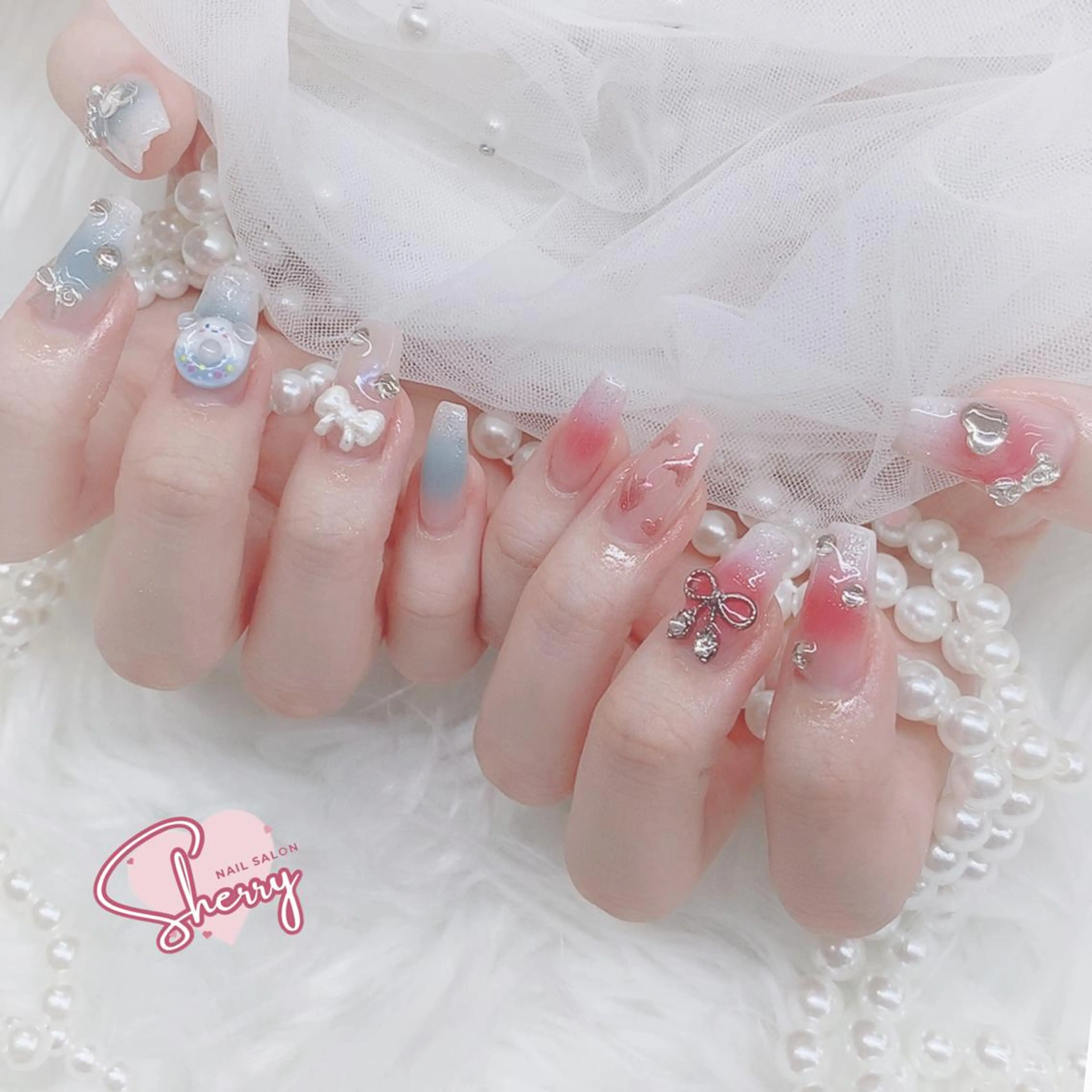 ネイル アートネイル チークネイル フットネイル ジェルネイル キラキラネイル 萌 自宅ネイルサロンのネイルデザイン