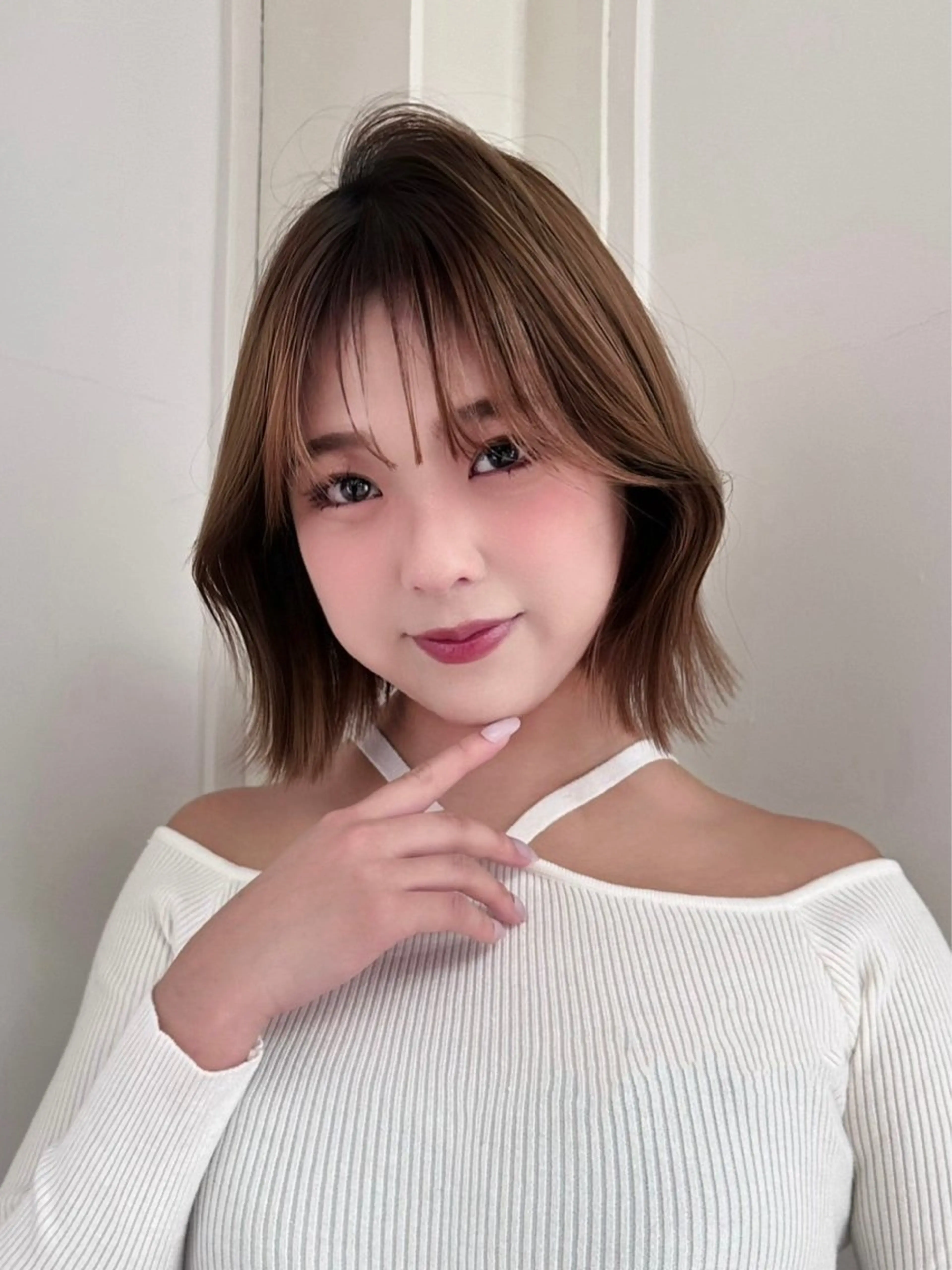 ショート カラー 🫧ナオ🫧 /韓国 ヘア/ マンツーマンのヘアスタイル