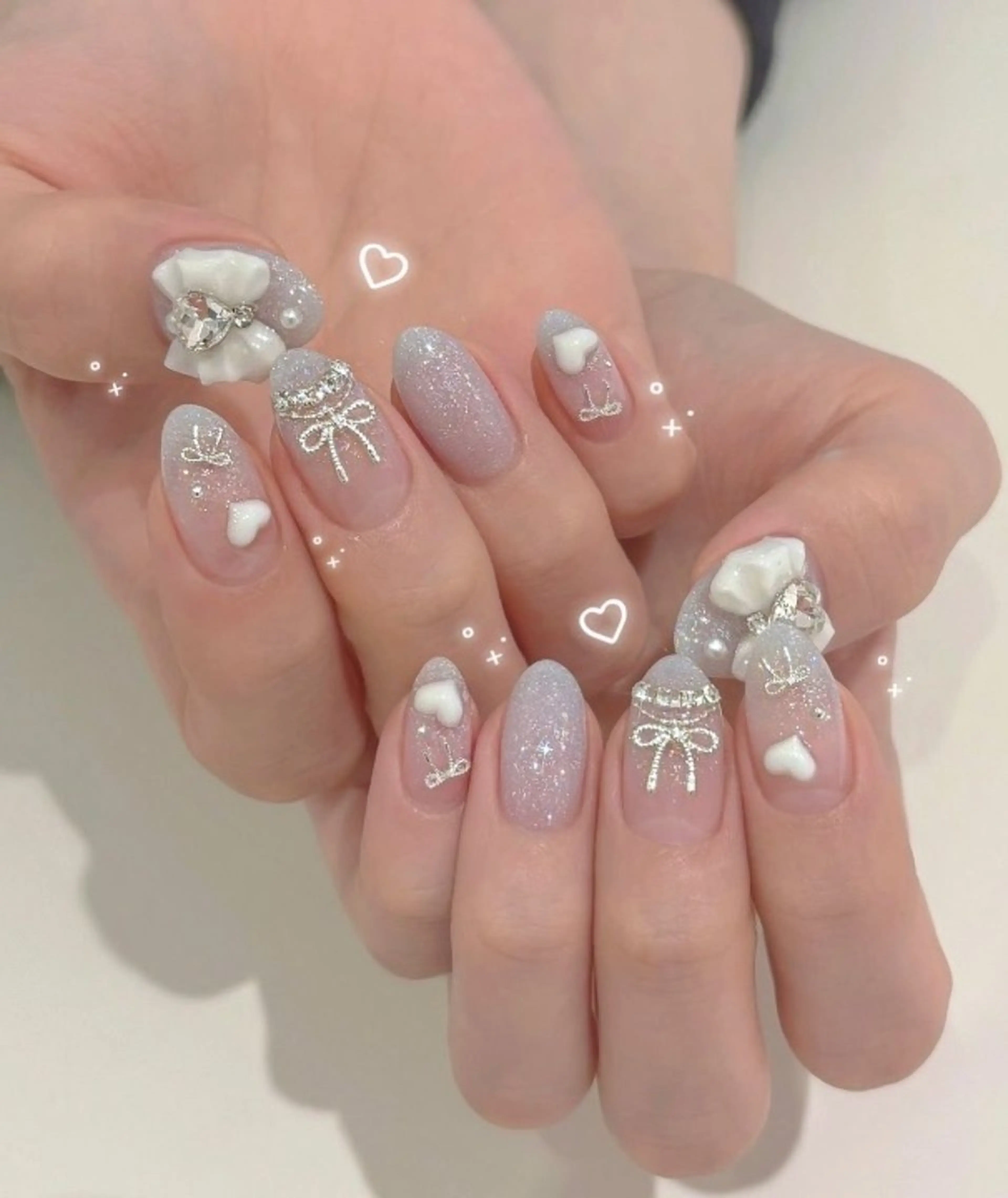 カラー グラデーションカラー ピンクカラー ハンドネイル AIN Nailのネイルデザイン