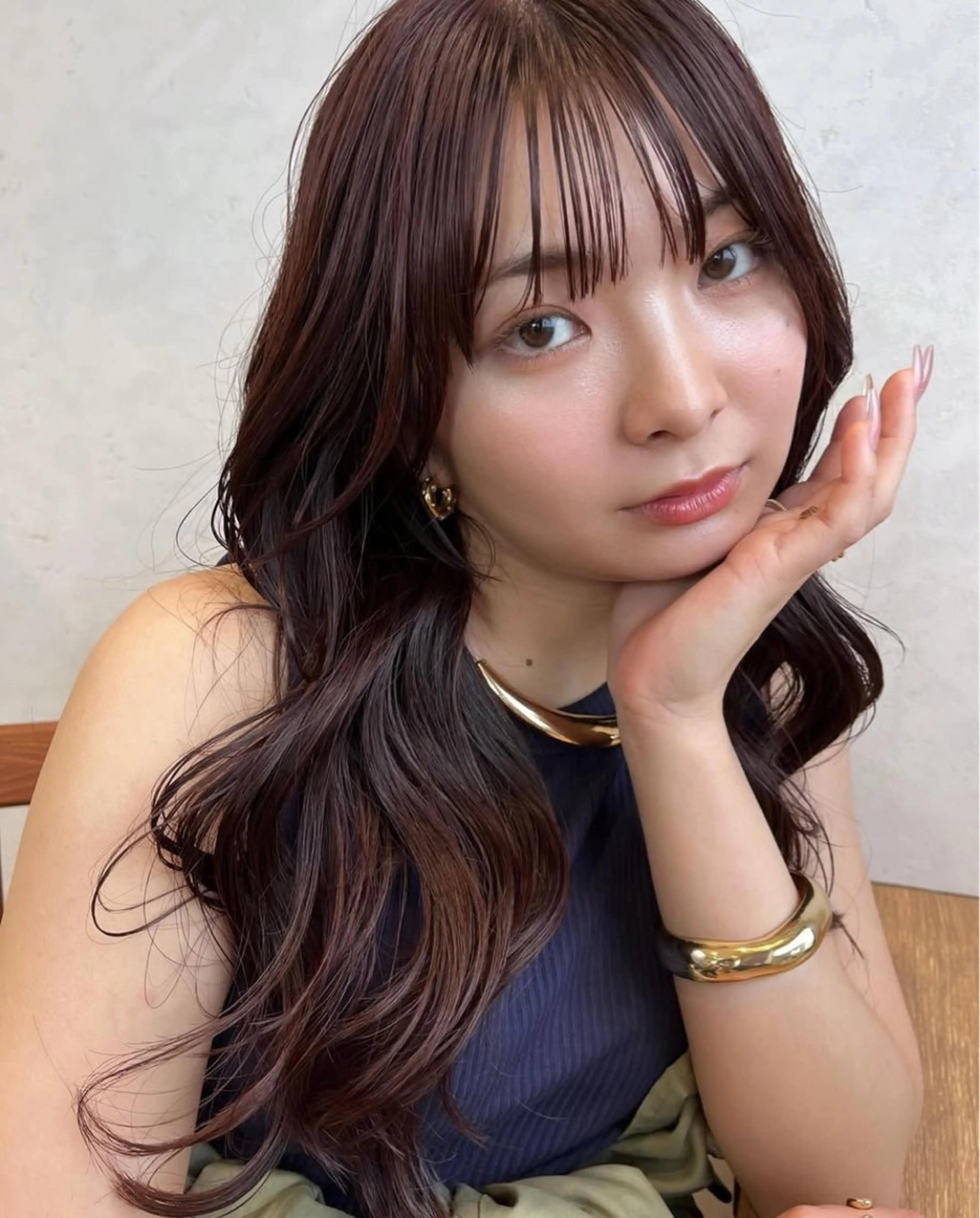 ロング カラー nono/パーマ /顔まわりカット🐈のヘアスタイル