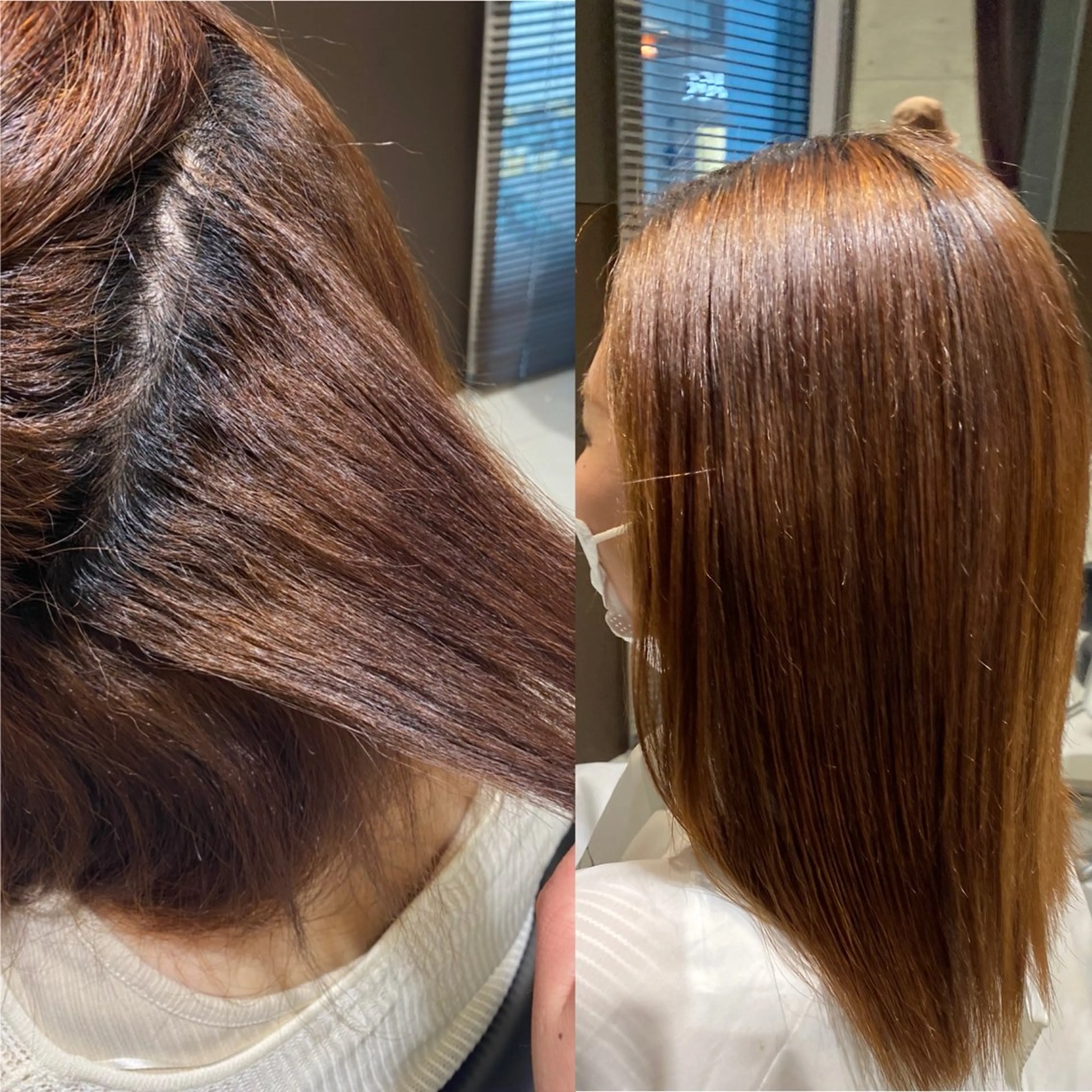 セミロング カット 縮毛矯正 トリートメント AVANCE emiのヘアスタイル