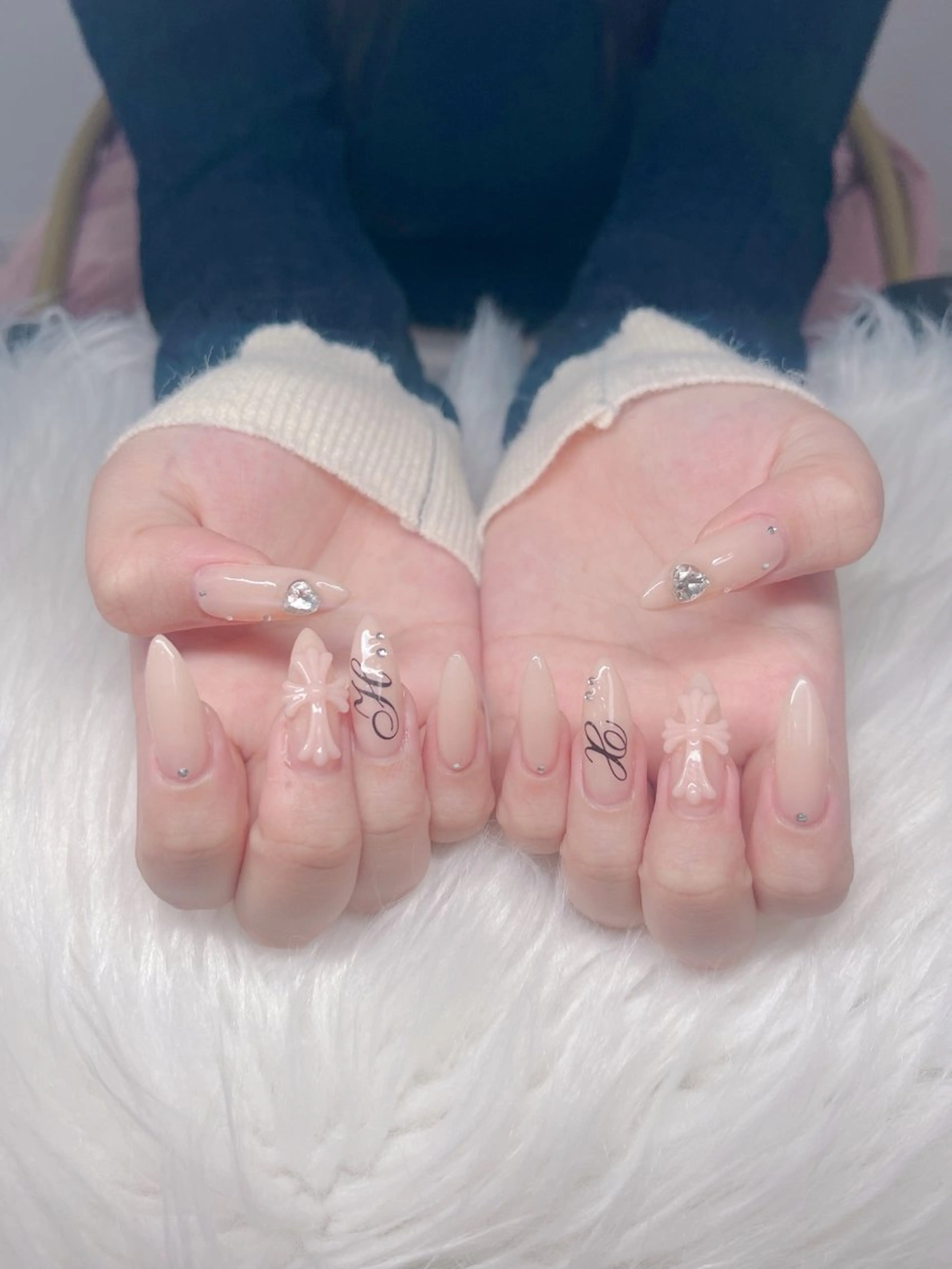 ネイル ハンドネイル Lee Nails チップ長さだし専門店のネイルデザイン