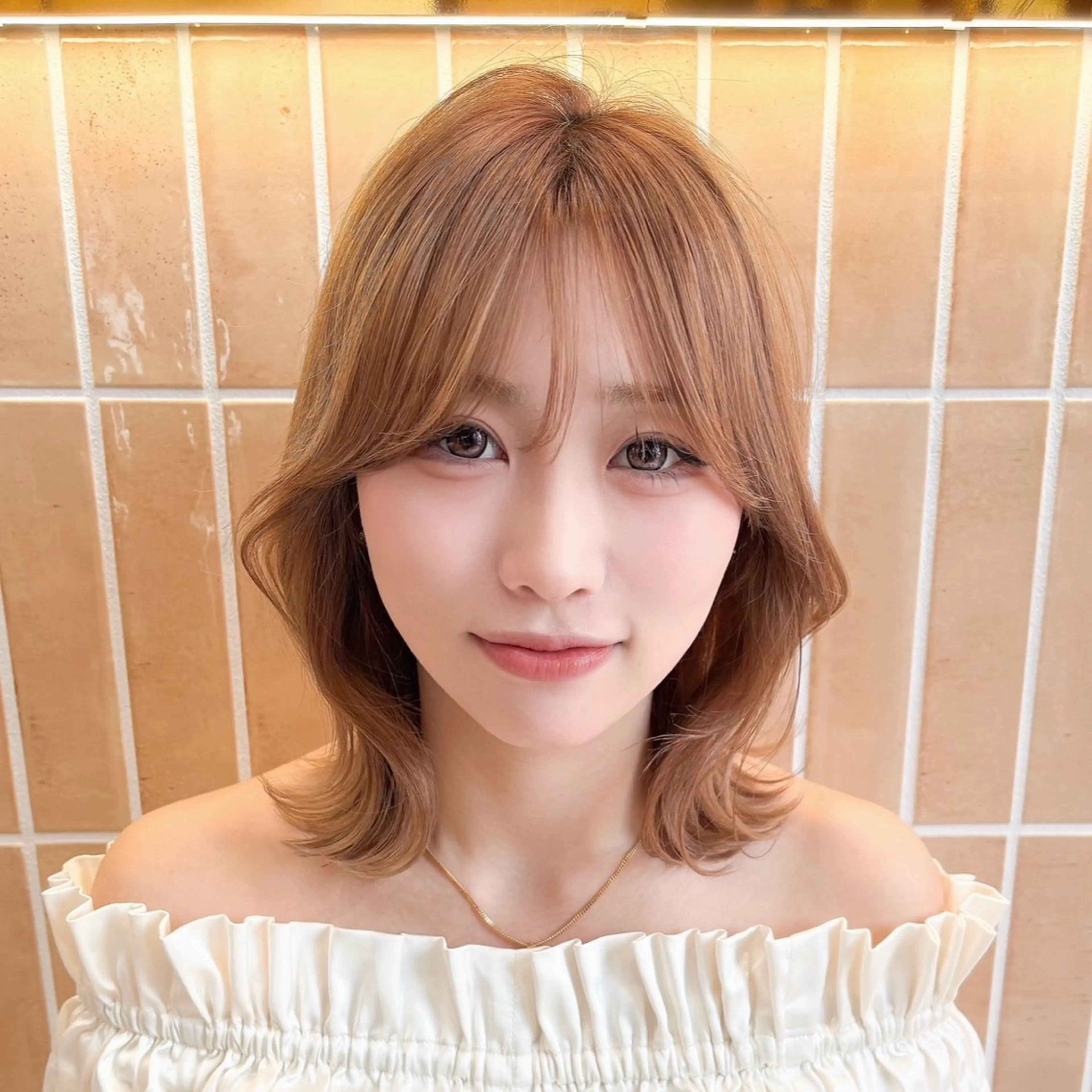 ミディアム 🩵韓国レイヤー│ ボブ│愛華🪽‪のヘアスタイル