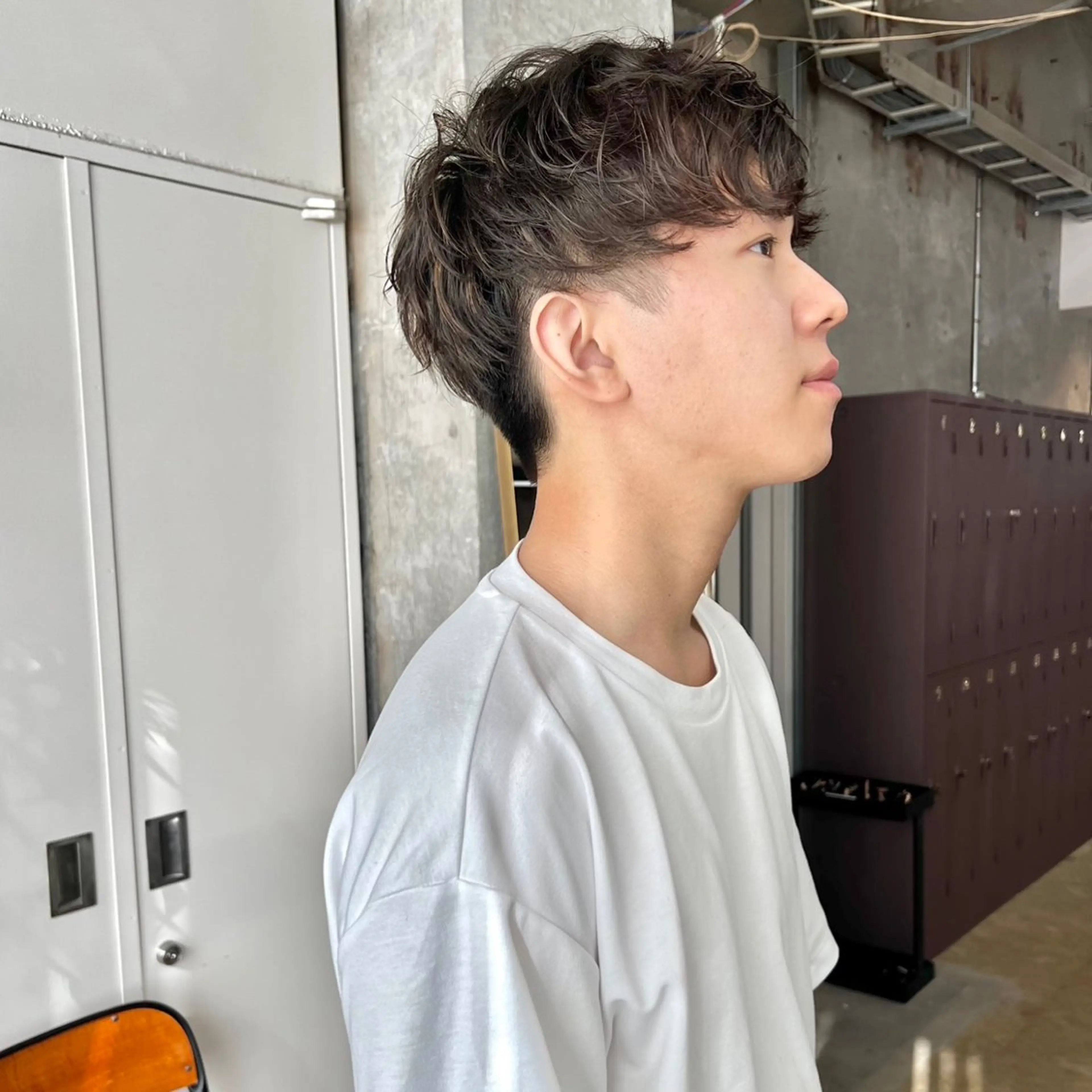 ショート カラー パーマ メンズ メンズハイライト メンズパーマ ハイライトカラー ハイライト カット ヘアカラー パーマ 韓国ヘア /男女☘️ 細江 美紅のヘアスタイル