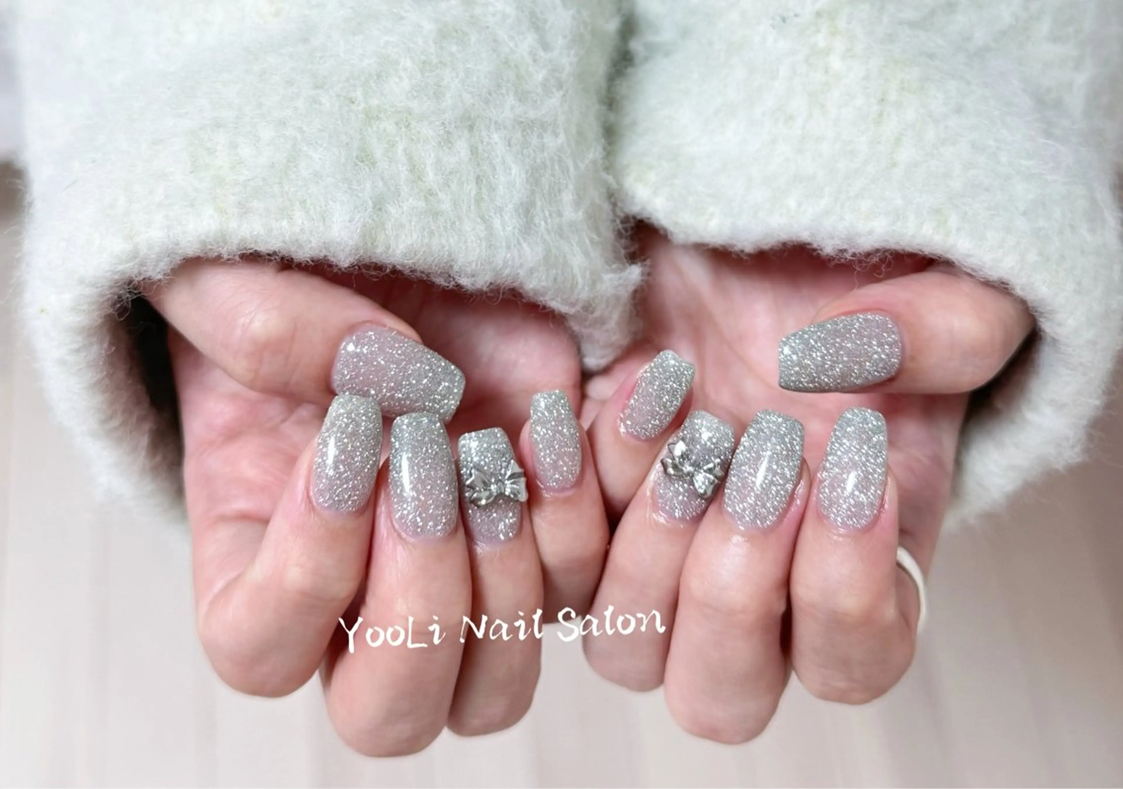 ネイル アートネイル オーロラネイル チークネイル フレンチネイル ガラスフレンチ 🎀🎀YooLi Nail Salonのネイルデザイン