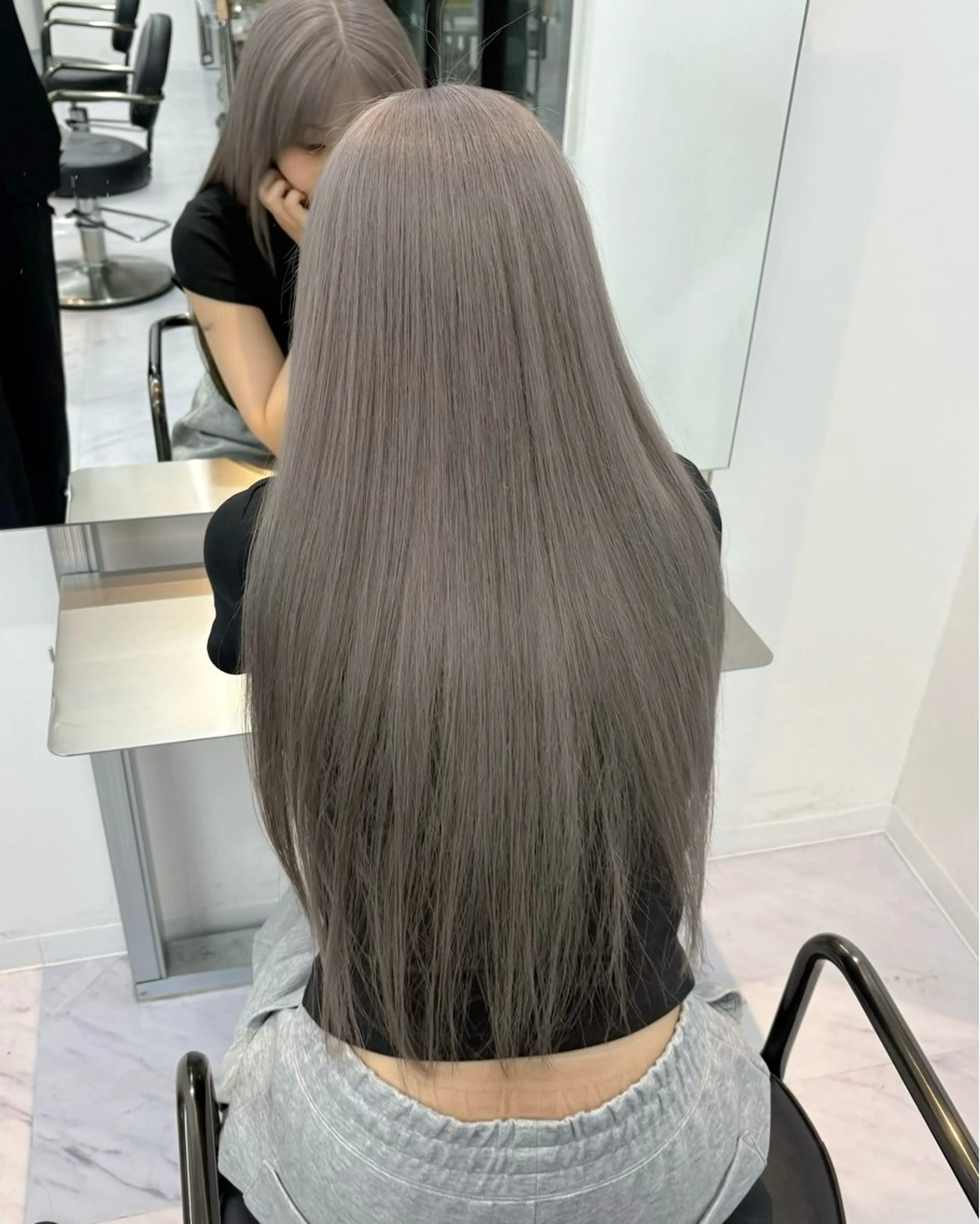 カラー ヘアカラー 🩵福岡ブリーチなし レイヤー/紫音🩵のヘアスタイル